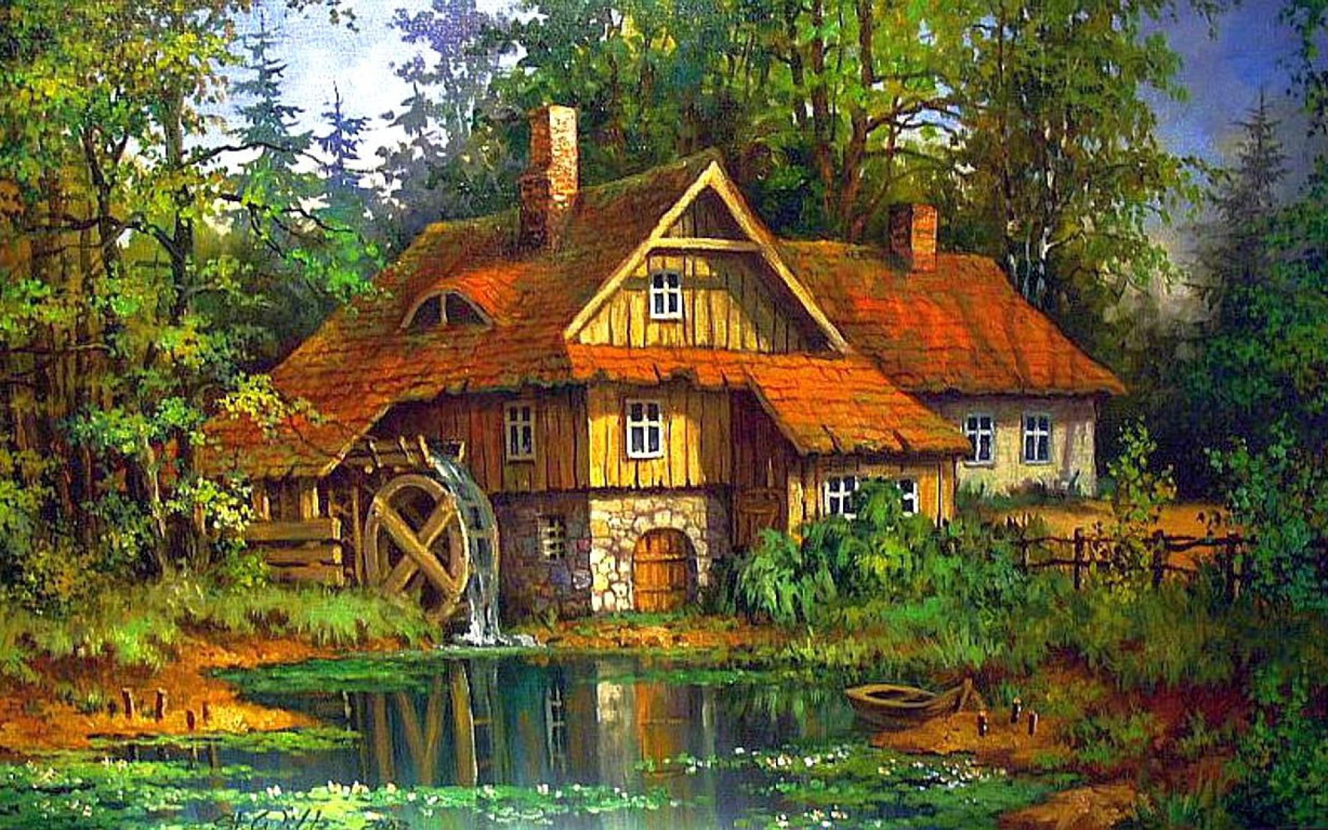 Water Mill Wallpapers - Top Free Water Mill Backgrounds - WallpaperAccess