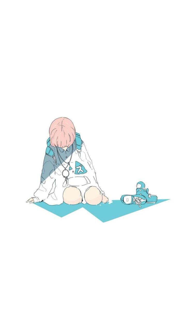 720x1280 lofi art. Girl like you. Art, Illustration art, Anime art
