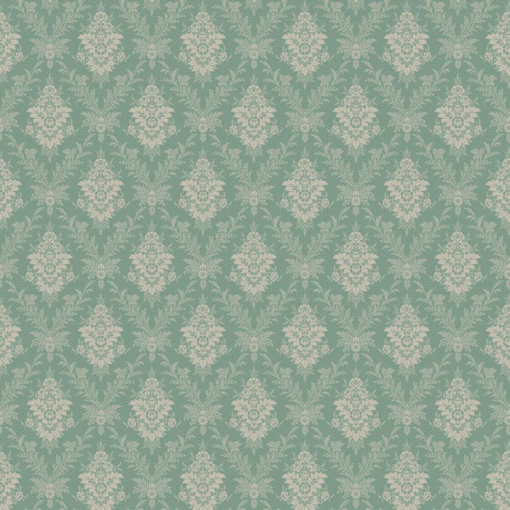 1000x1000 Sofia by Boråstapeter Green : Wallpaper Direct