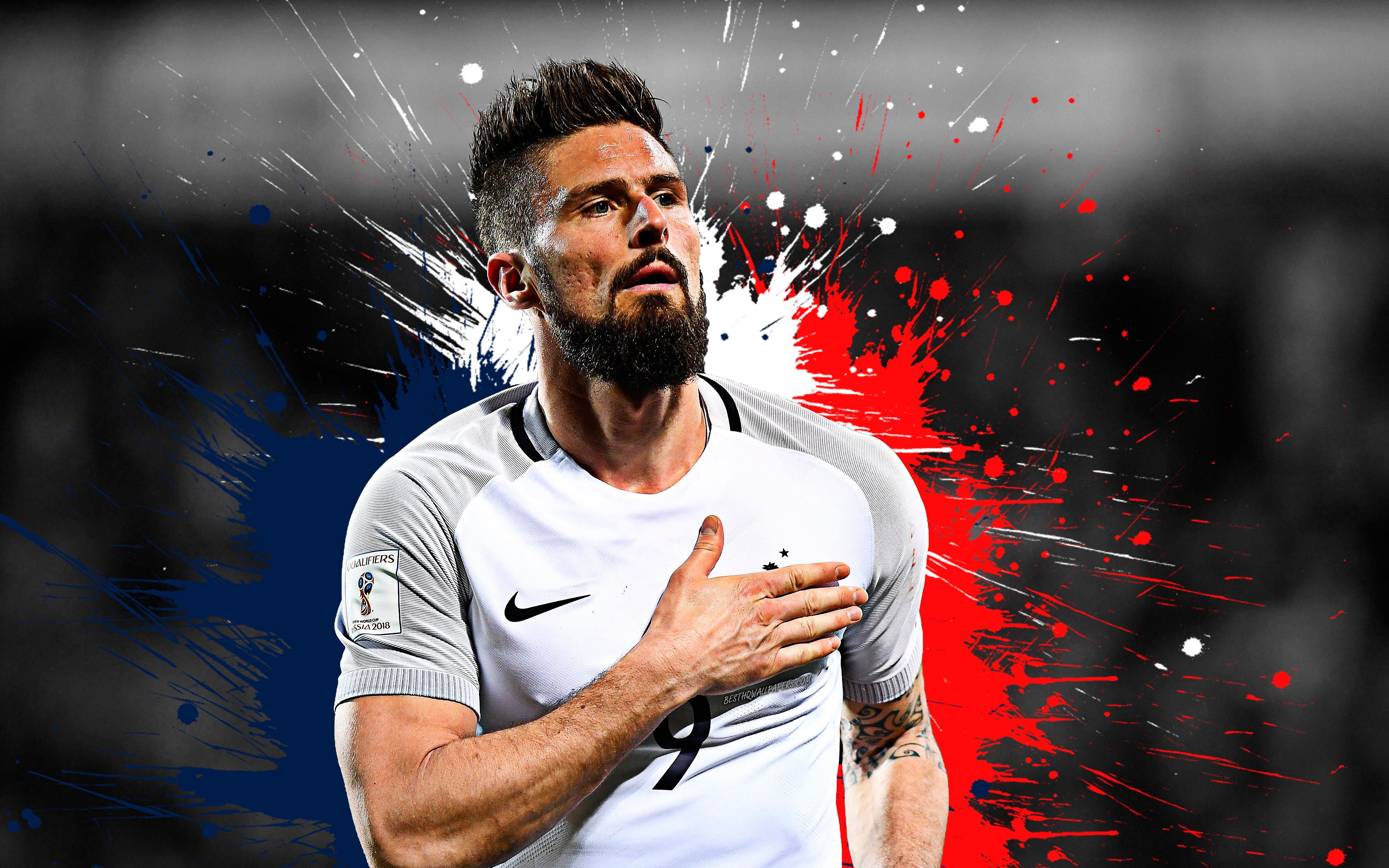 3840x2400 Olivier Giroud 4k Ultra HD Wallpaper