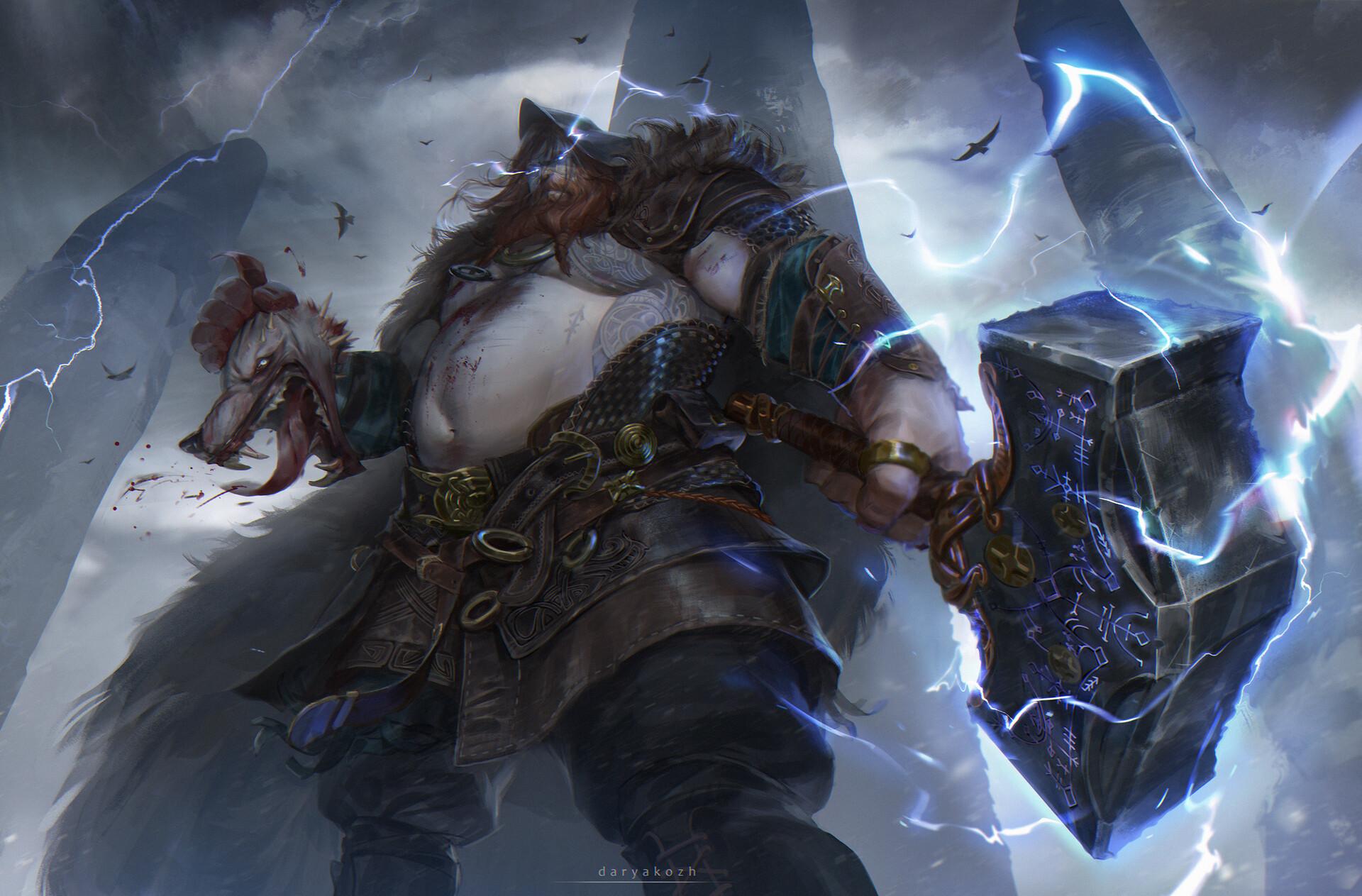 1920x1263 Thor of War Ragnarok Fanart