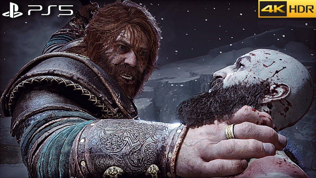 1280x720 Kratos vs Thor Boss Fight Of War Ragnarok [4K 60FPS HDR]