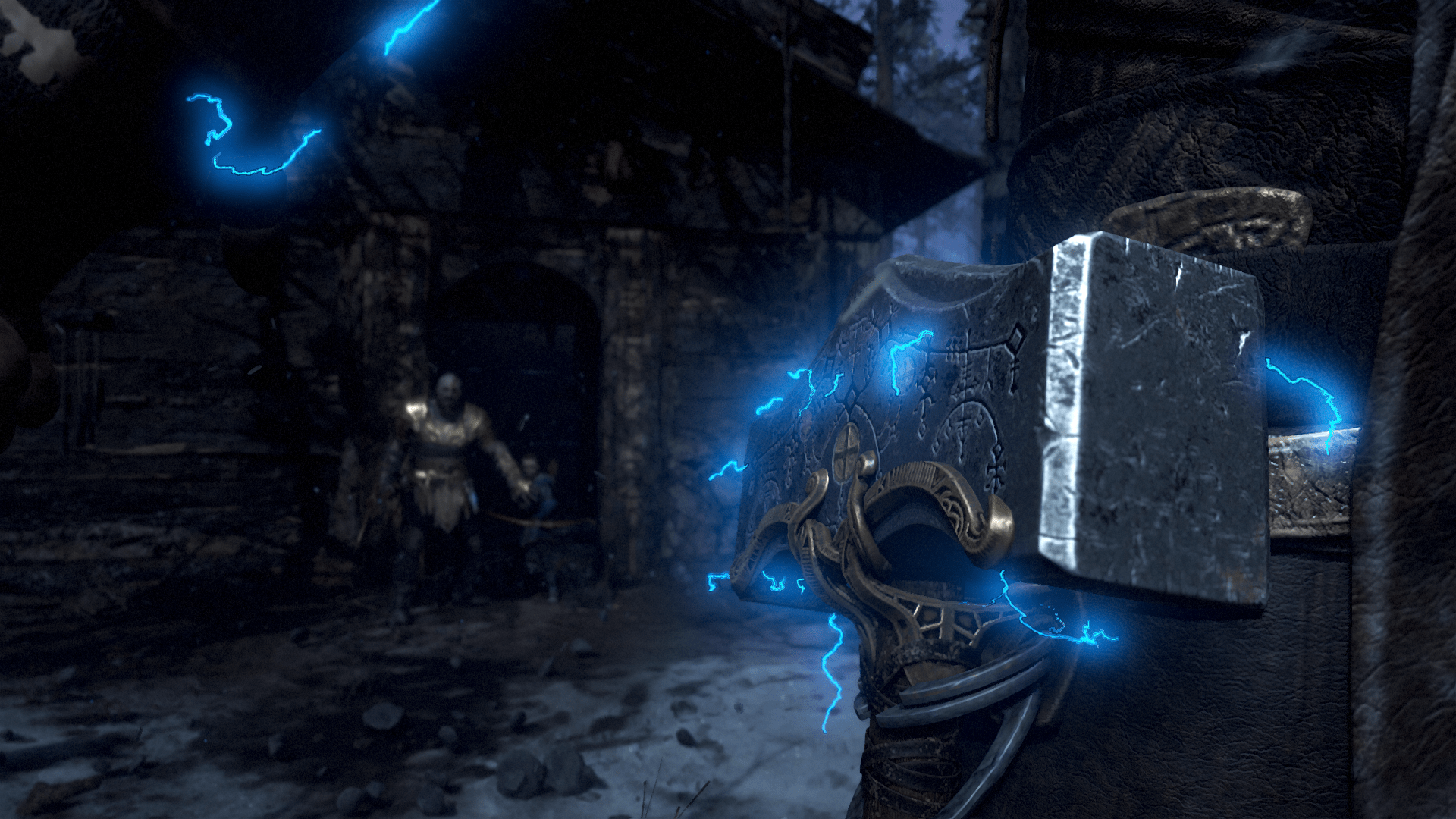 1920x1080 God Of War Kratos Atreus Thor Marvel Comics Wallpaper:1920x1080