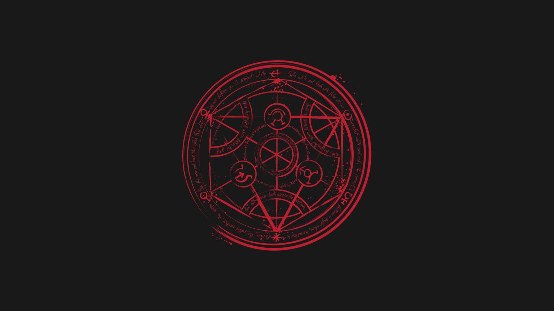 1920x1080 Full Metal Alchemist Transmutation Circle #minimalism #DrMonekers P # wallpaper #hdwallpaper #desktop. Transmutation circle, Fullmetal alchemist, Alchemist