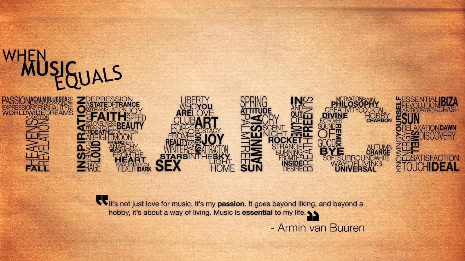 1600x900 music, Trance, Quote Wallpaper HD / Desktop and Mobile Background