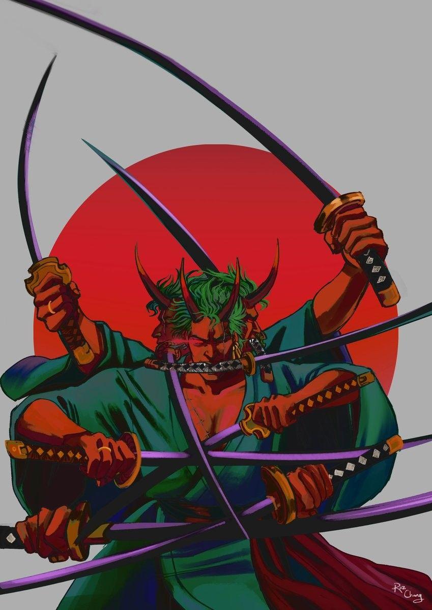 849x1200 Zoro Ashura Wallpaper