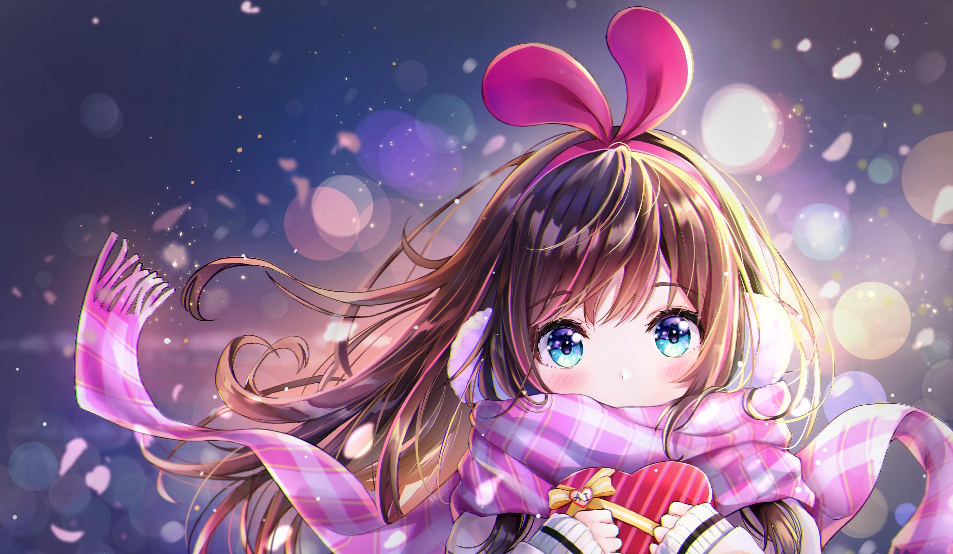 3112x1810 Wallpaper / anime girls, Kizuna Ai, digital art, Virtual Youtuber, long hair, anime free download