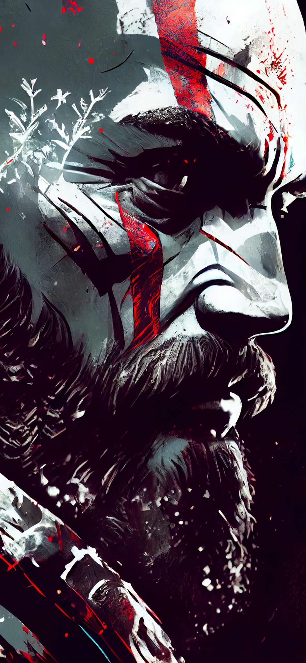 1183x2560 God of War Kratos Art Wallpaper God of War Wallpaper 4K