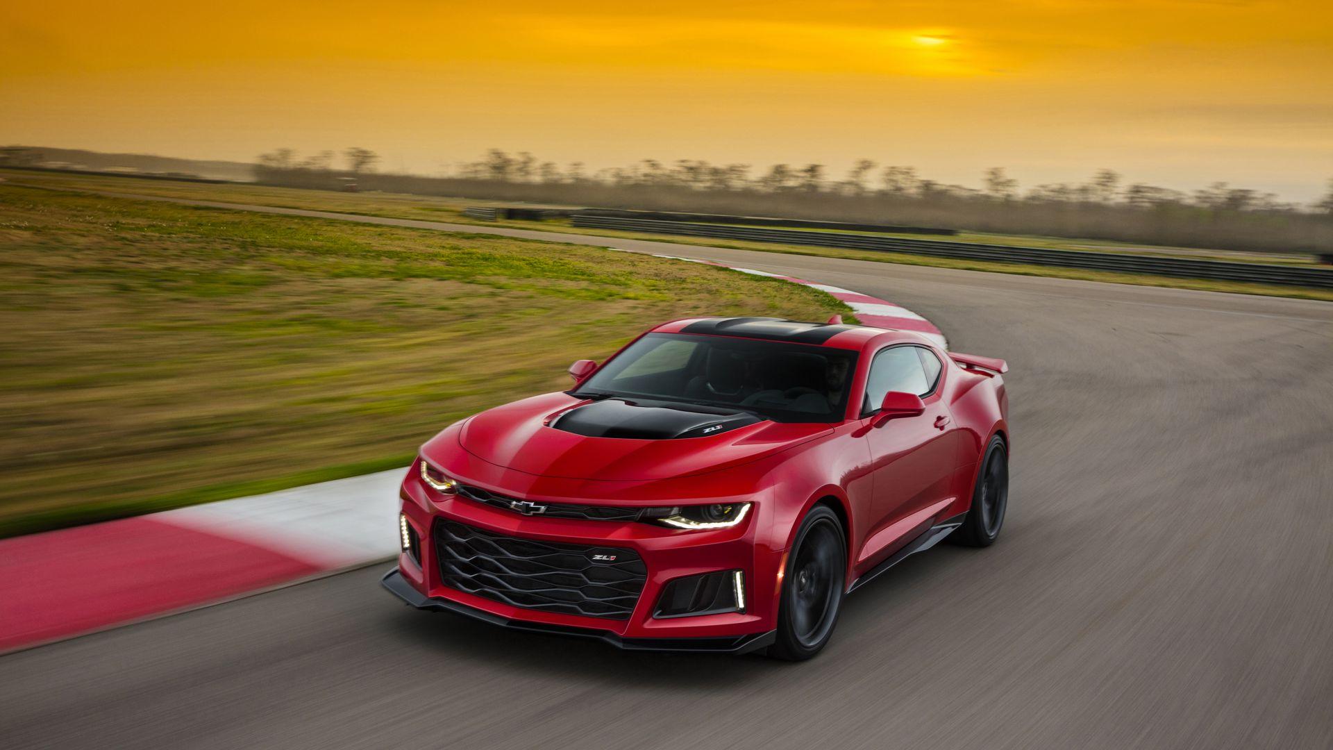 1920x1080 Wallpaper Chevrolet Camaro ZL NYIAS red, Cars & Bikes