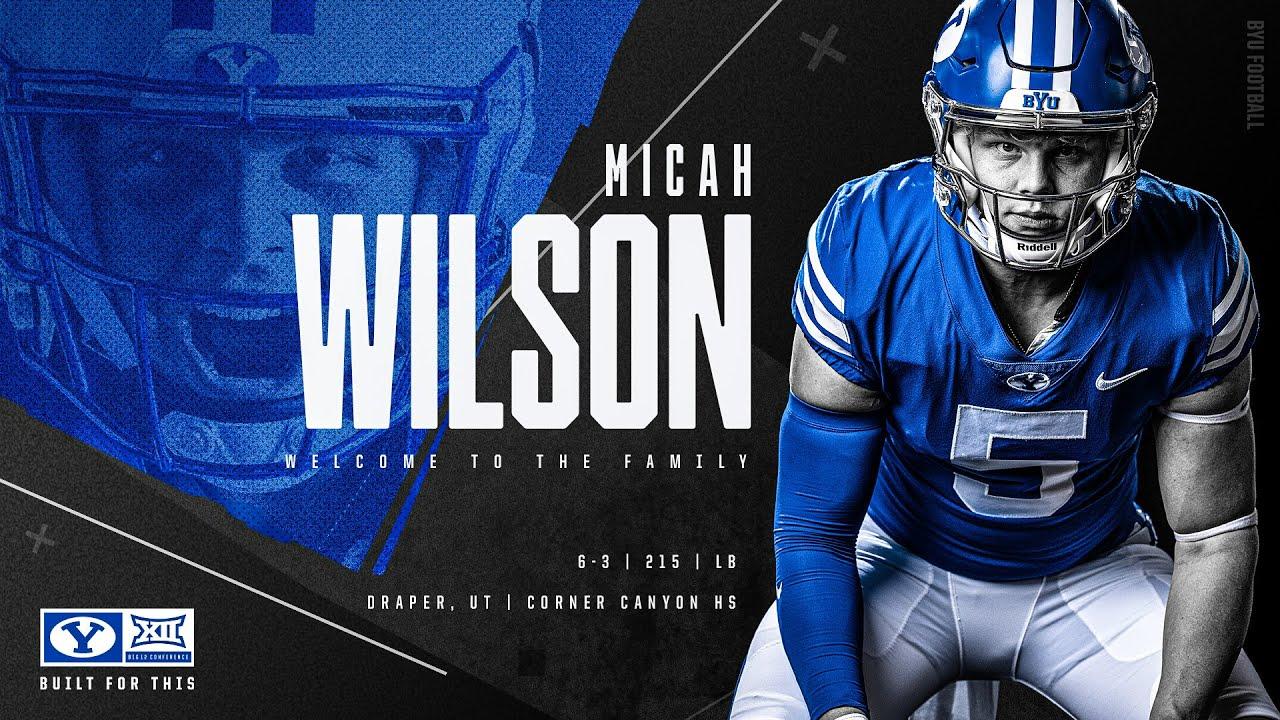 1280x720 Micah Wilson. BYU Football. National Signing Day 2022