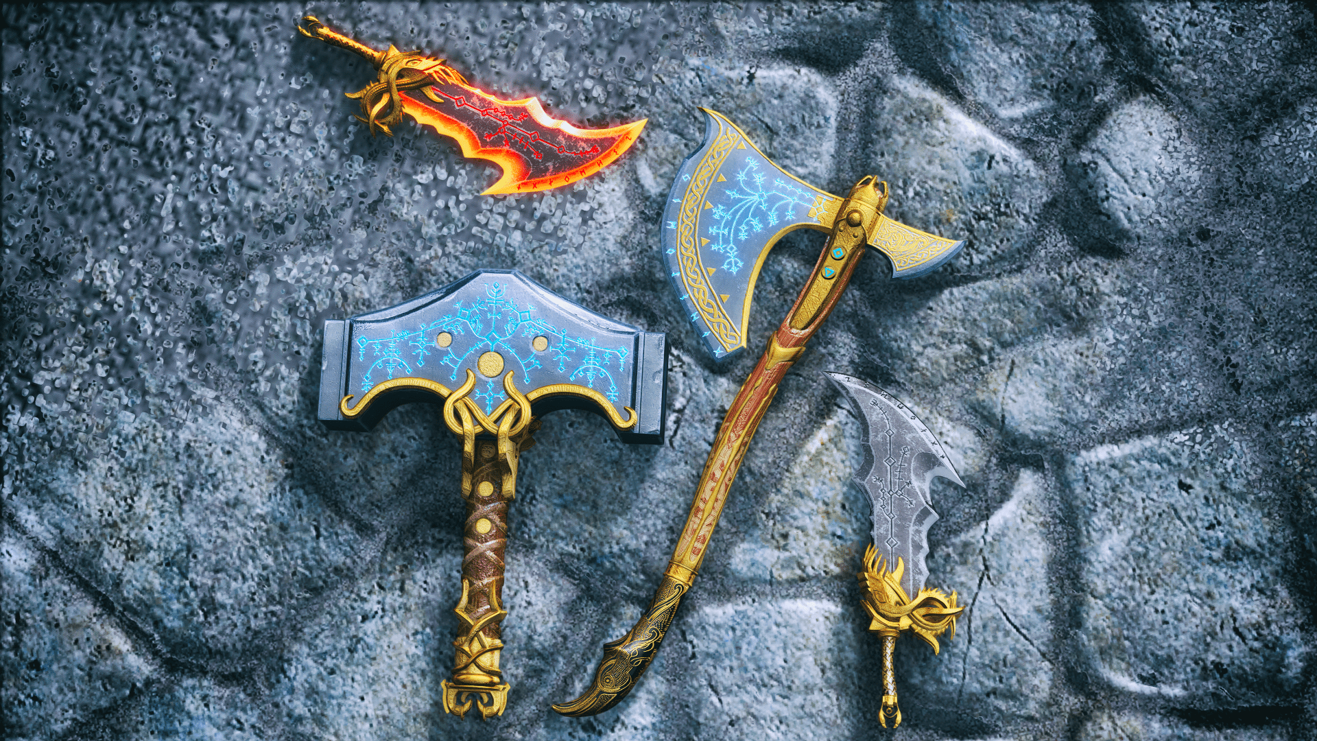 1920x1080 Mjolnir Axe of Chaos at Skyrim Special Edition Nexus and Community