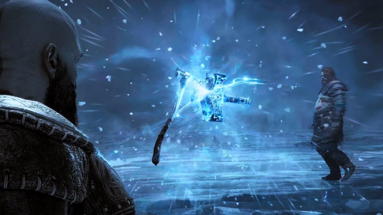 1280x720 Mjolnir Vs Leviathan Axe. God Of War Ragnarök #shorts
