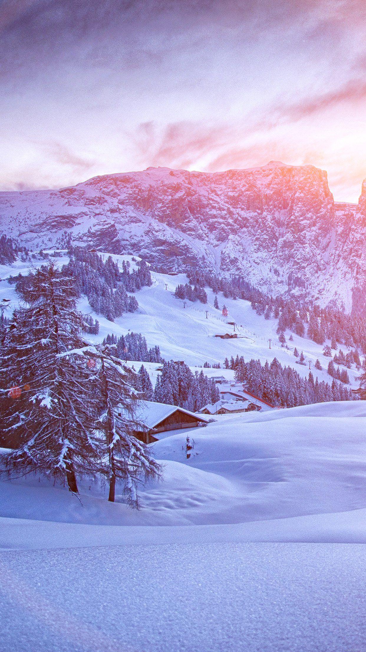 1242x2208 I Love Papers. mountain green snow winter nature ski flare