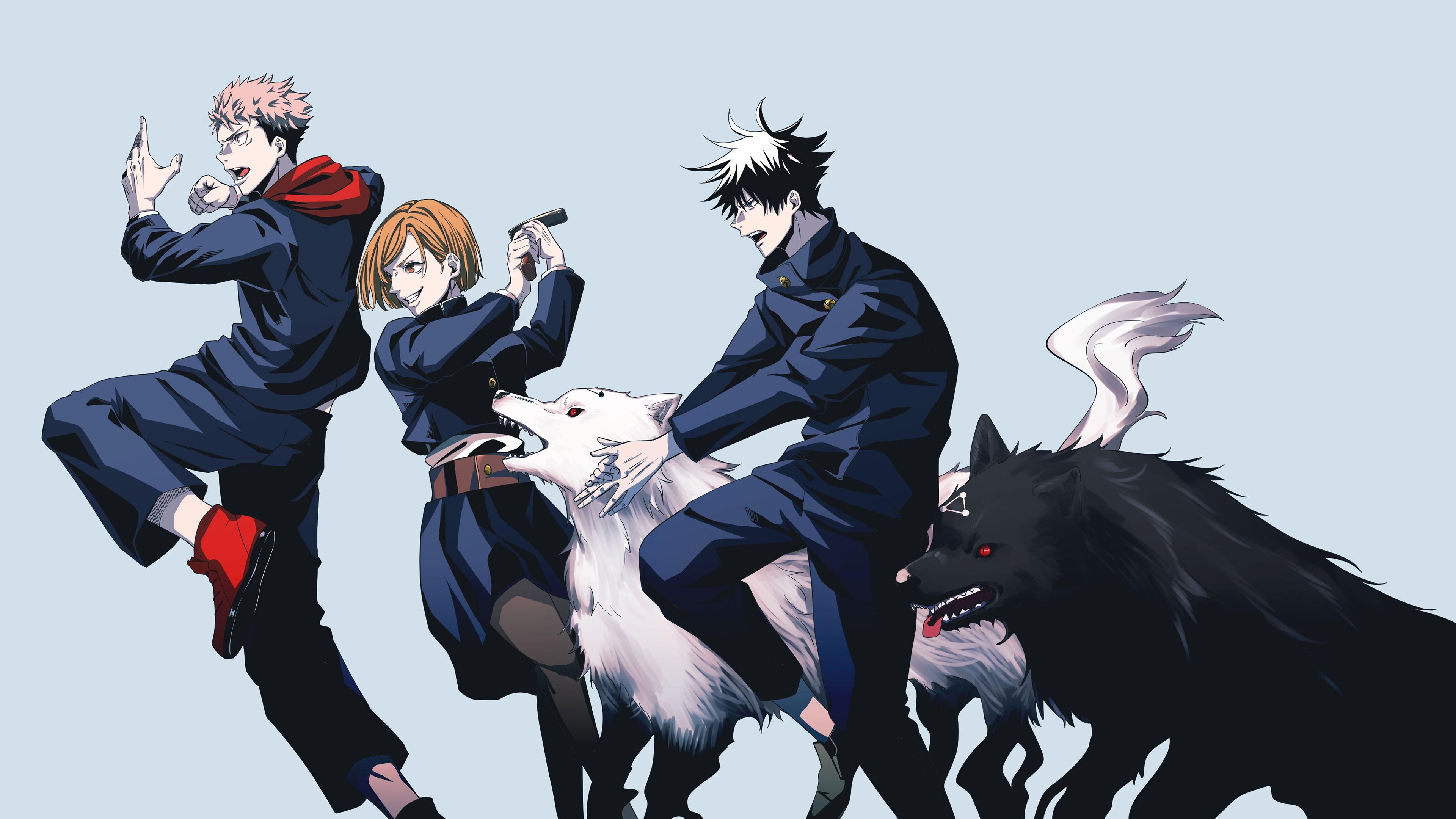 3840x2160 jujutsu kaisen, anime, characters, 4k Gallery HD Wallpaper