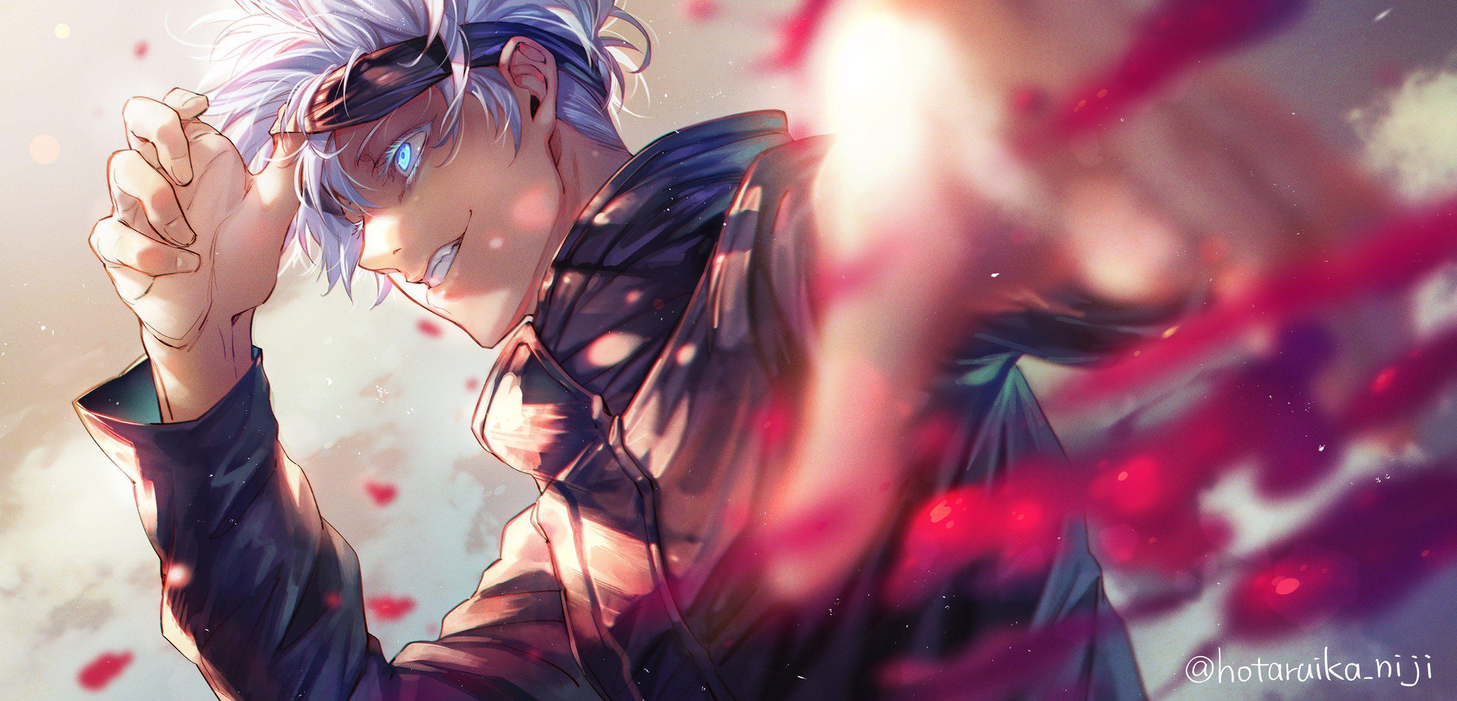 3000x1443 Gojo Satoru Desktop Wallpaper