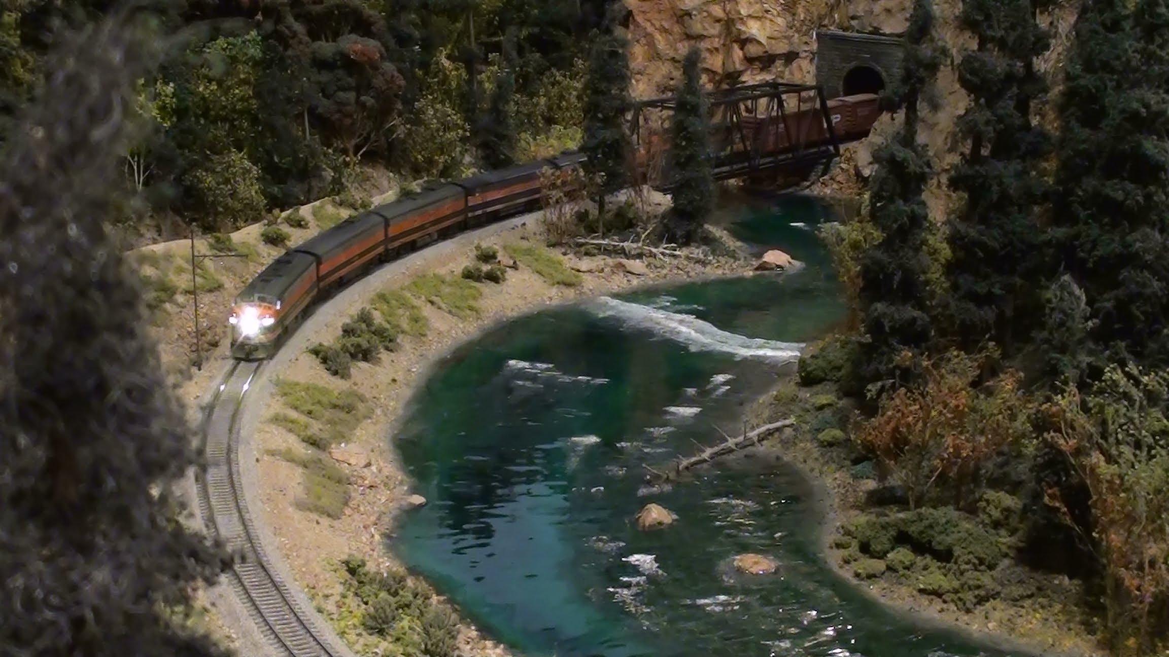 2304x1296 model train, Train, Toy, Model, Railroad, Minature, Trains, Tracks Wallpaper HD / Desktop and Mobile Background