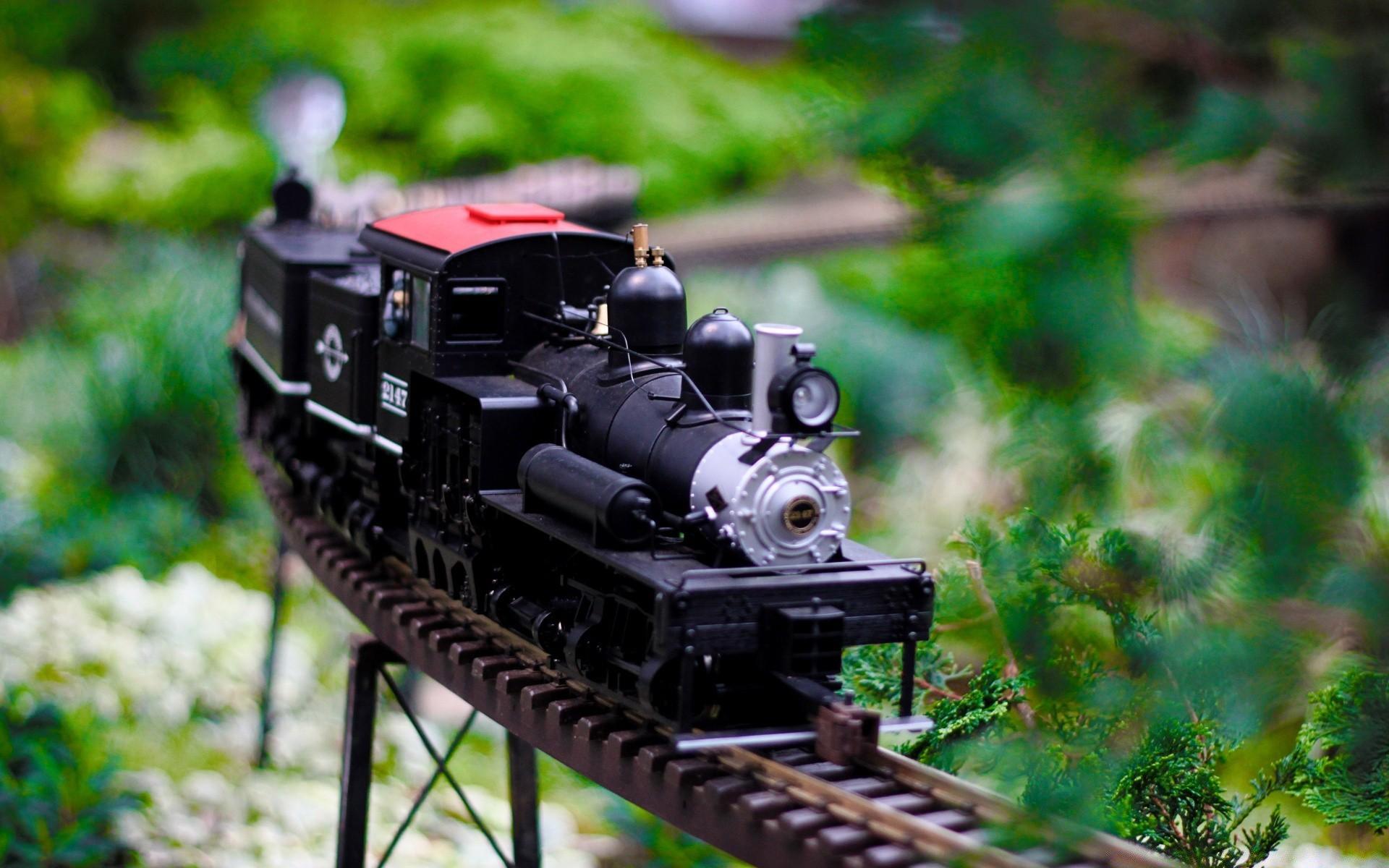 1920x1200 A toy train goinges wallpaper