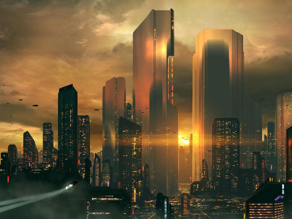 1024x768 of Futuristic 4K wallpaper for your desktop or mobile screen