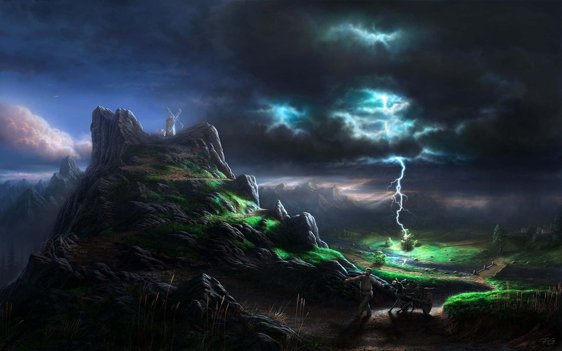 1920x1200 Download Majestic Lightning Wallpaper
