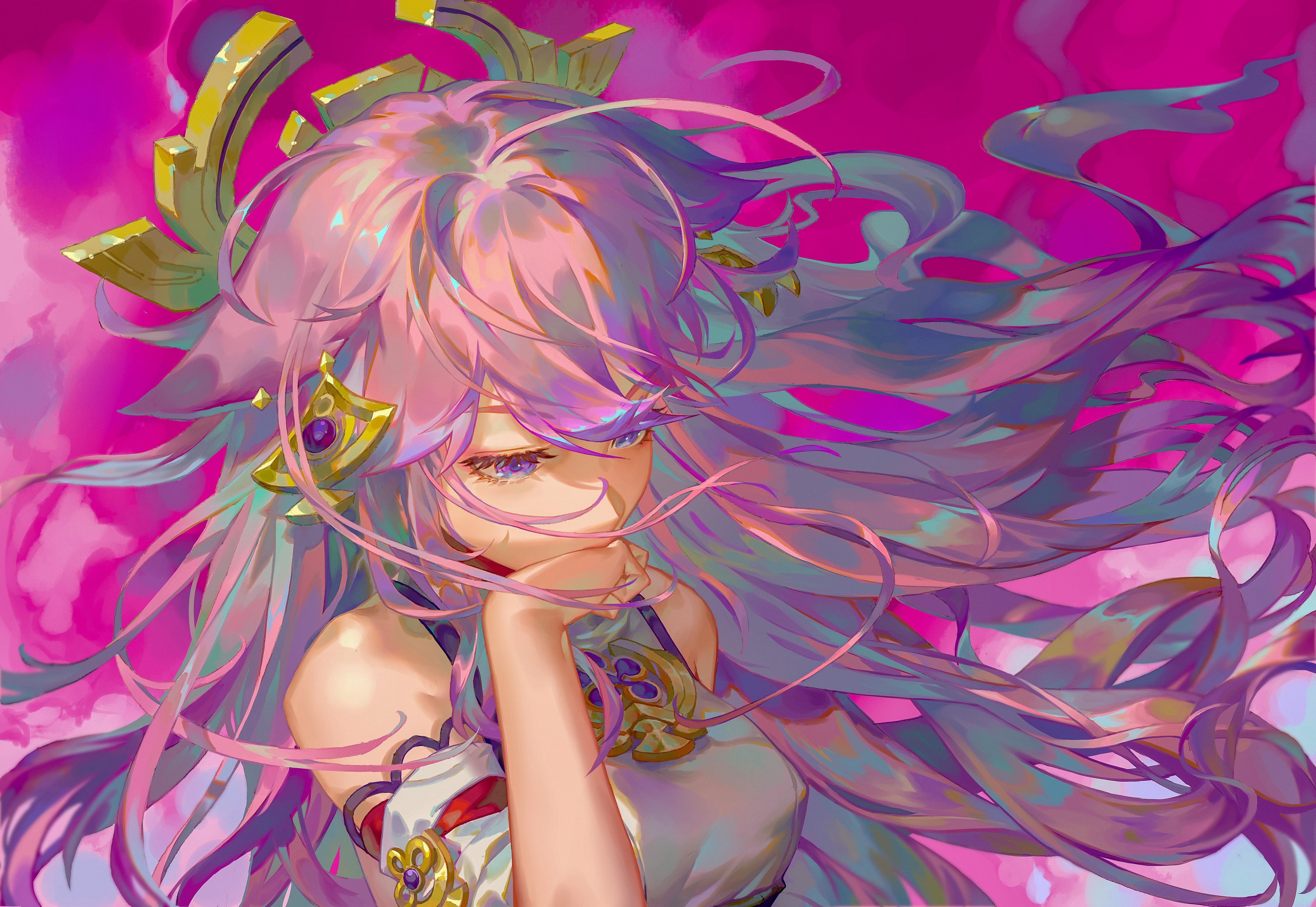 5000x3445 Yae Miko Guuji (Genshin Impact) HD Wallpaper and Background