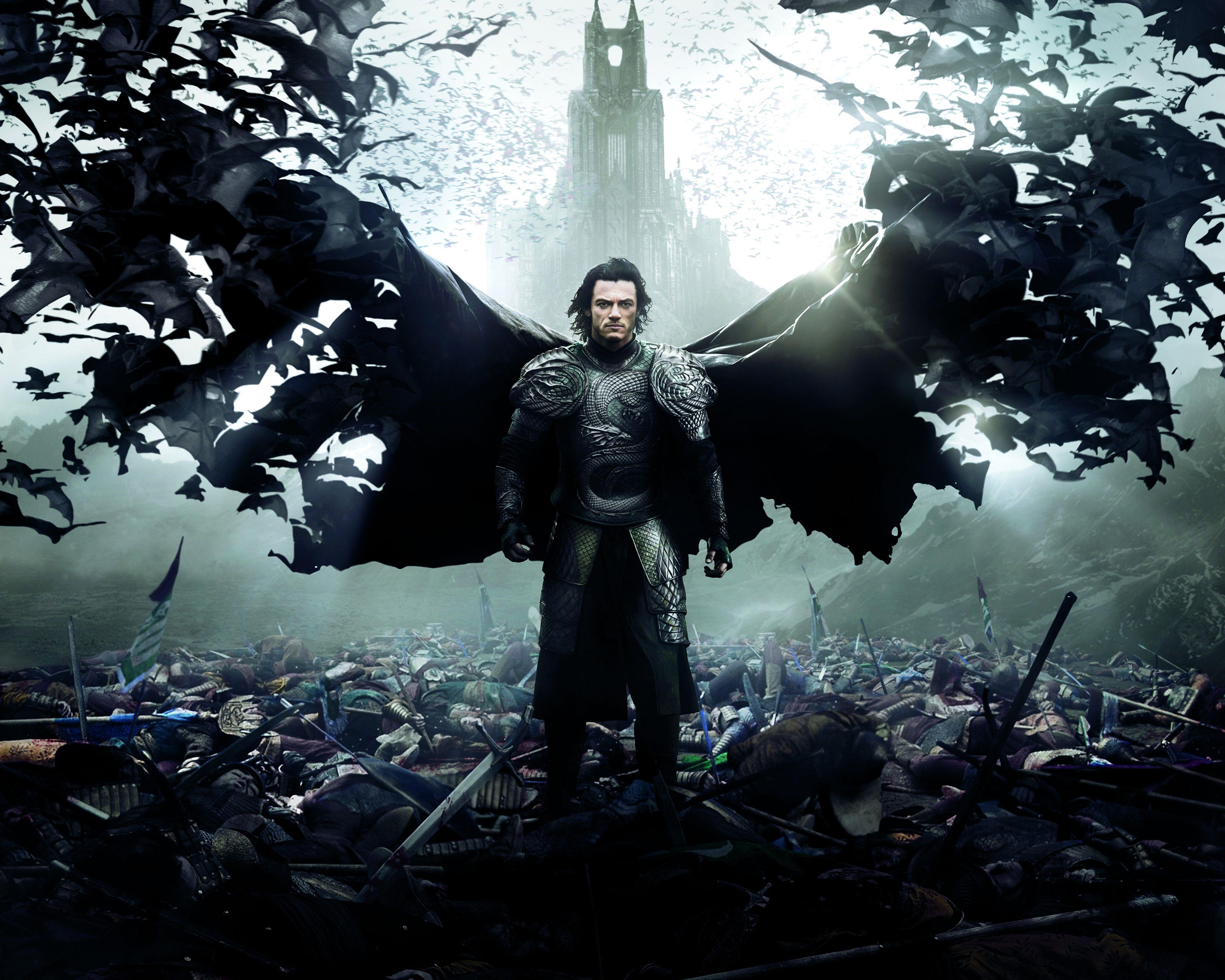 4000x3200 4K, Dracula Untold, Graf Vlad, Battles, Bats, Swords, Armor, Cloak Gallery HD Wallpaper