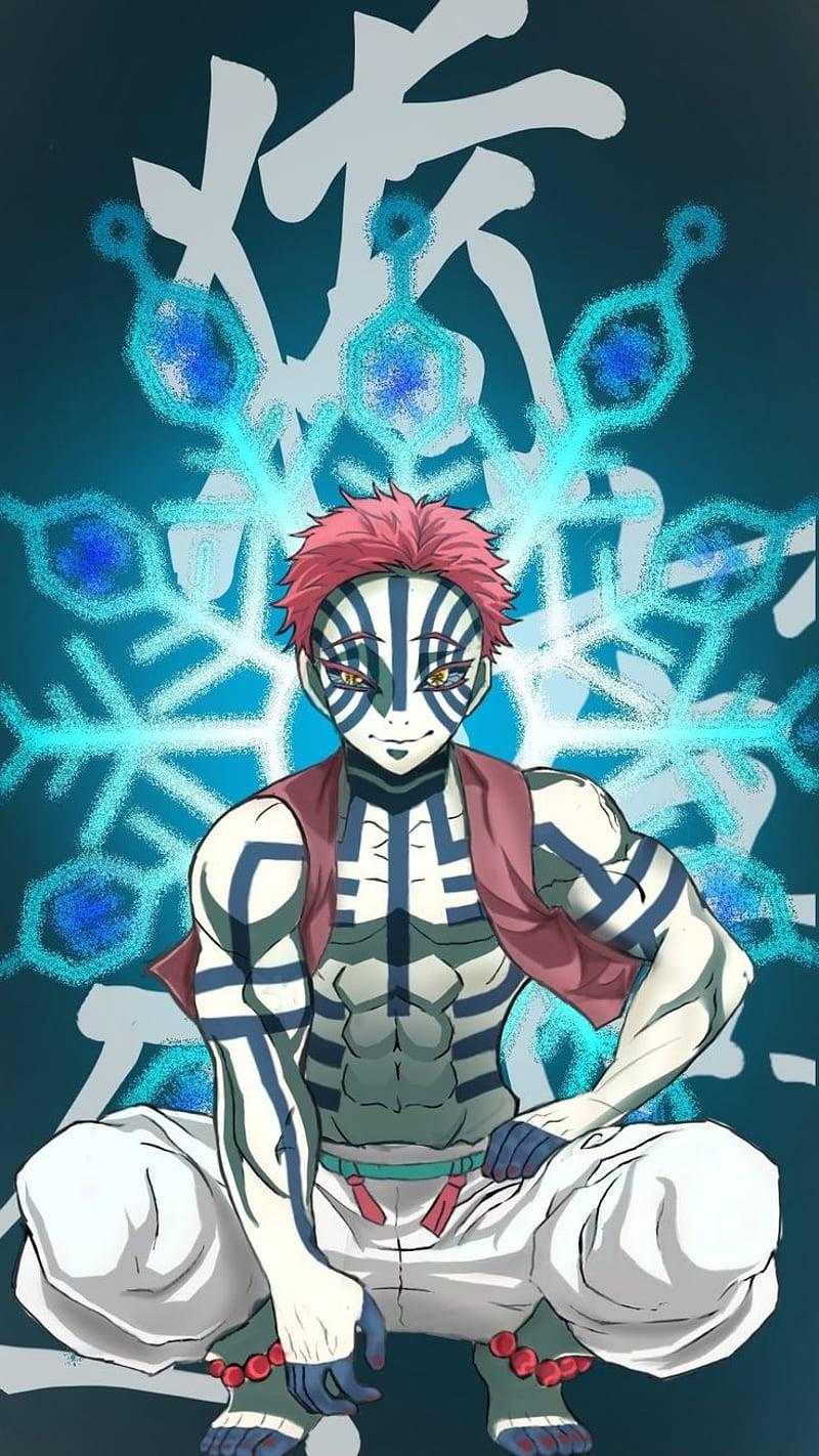 800x1422 Demon Slayer Akaza Wallpaper for FREE