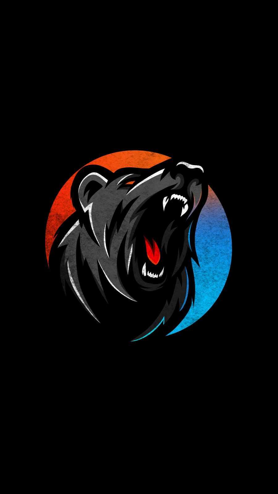 900x1600 Angry Bear Minimal IPhone Wallpaper Wallpaper : iPhone Wallpaper