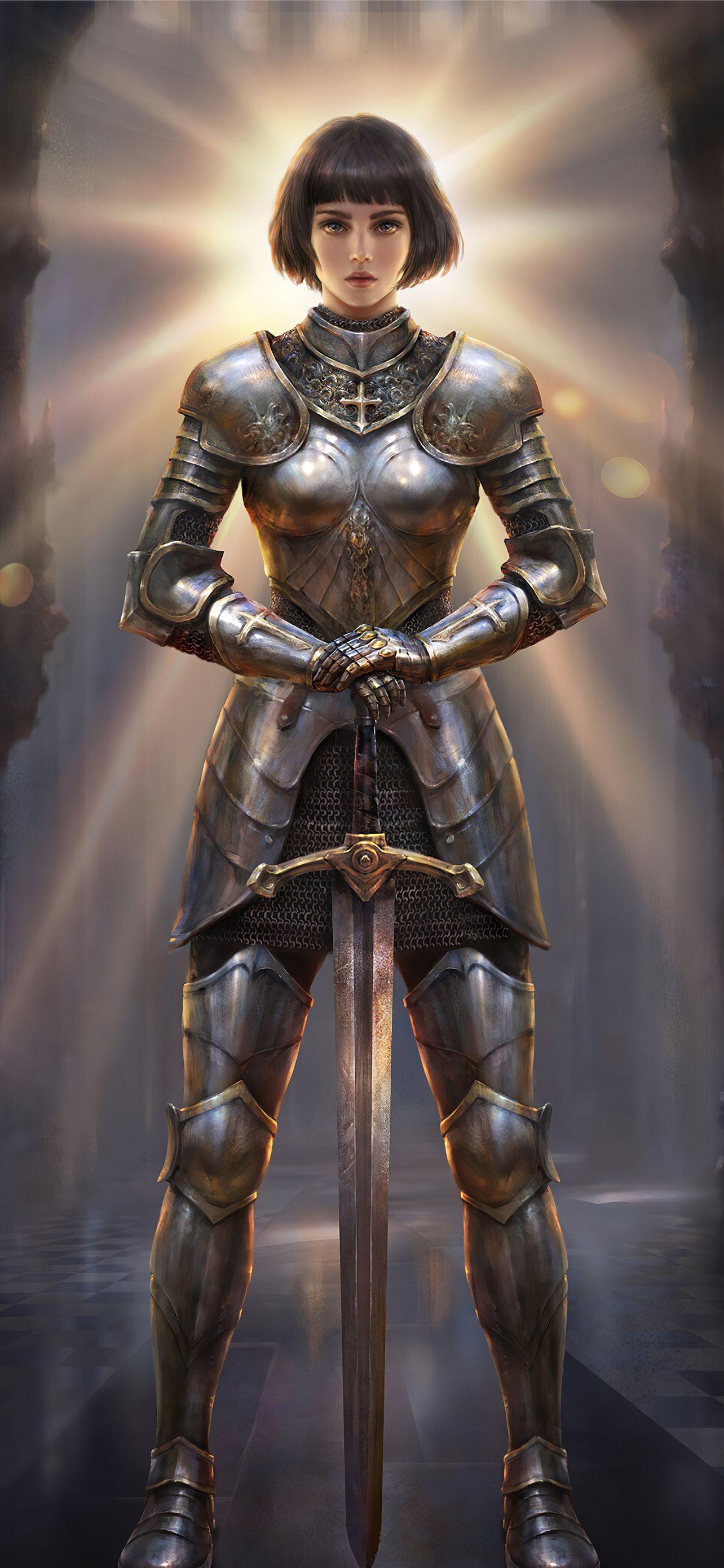 joan of arc in battle wallpaper
