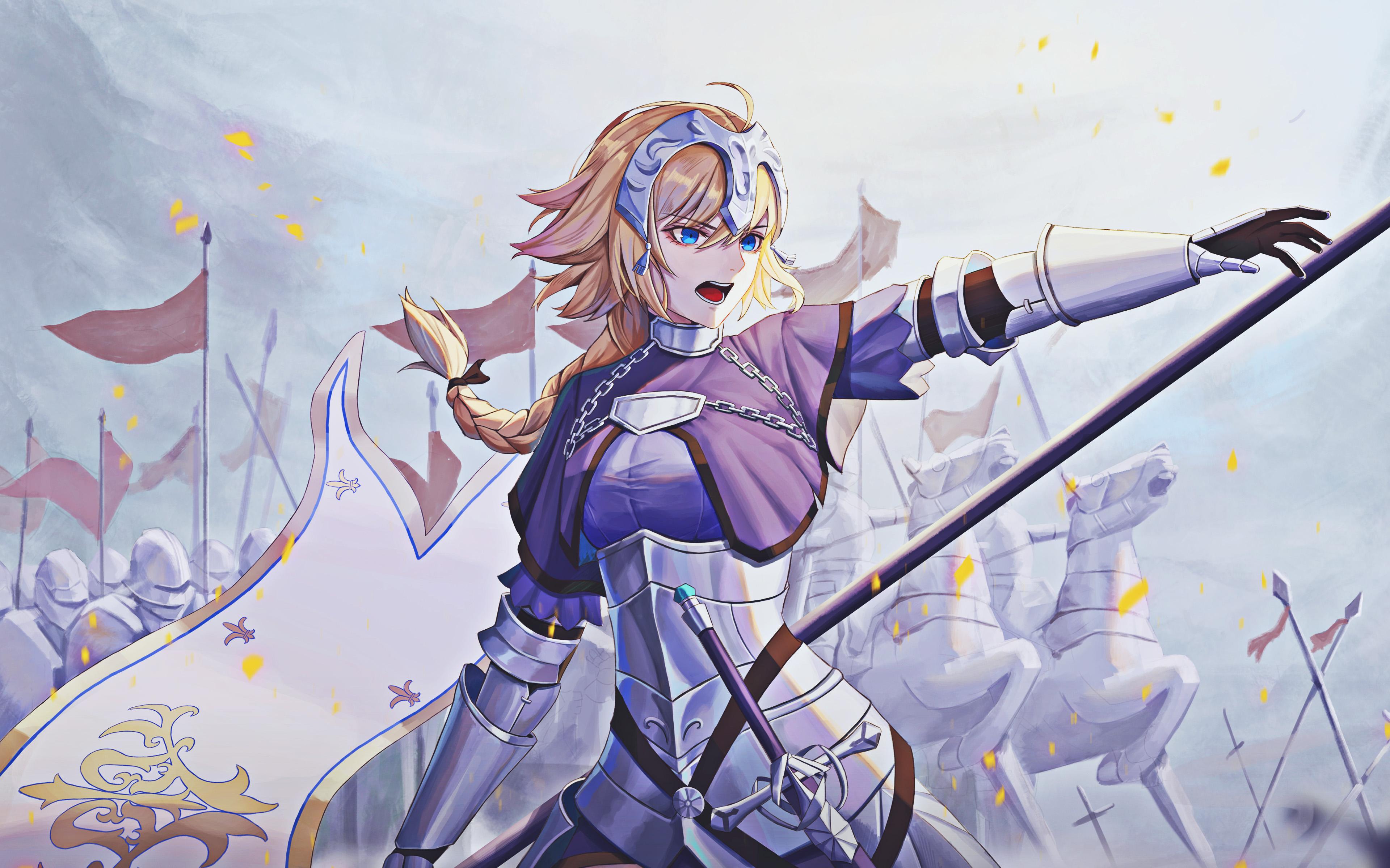 3840x2400 Download Wallpaper Joan Of Arc, Battle, TYPE MOON, Fate Apocrypha, Fate Grand Order, Manga, Jeanne D Arc, Fate Series For Desktop With Resolution 3840x2400. High Quality HD Picture Wallpaper