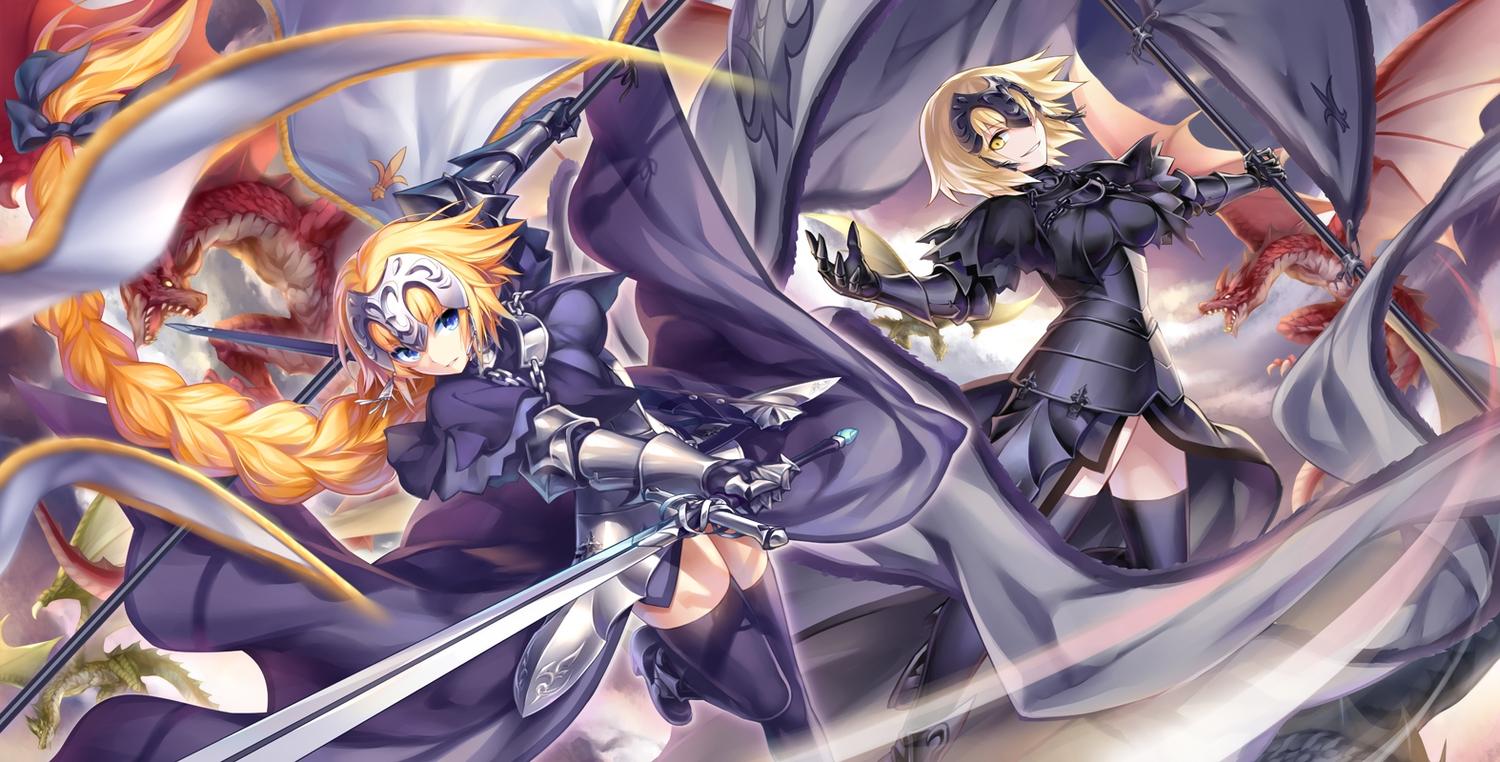 1500x762 Fate Apocrypha Fate Grand Order Fate (series) Jeanne D'arc Alter Jeanne D' Arc (fate) Kousaki Rui. Konachan.com.com Anime Wallpaper