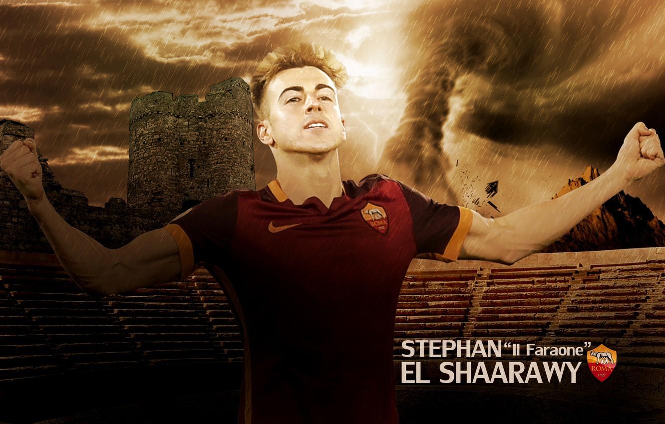 1332x850 Wallpaper wallpaper, sport, football, player, AS Roma, Stephan El Shaarawy image for desktop, section спорт