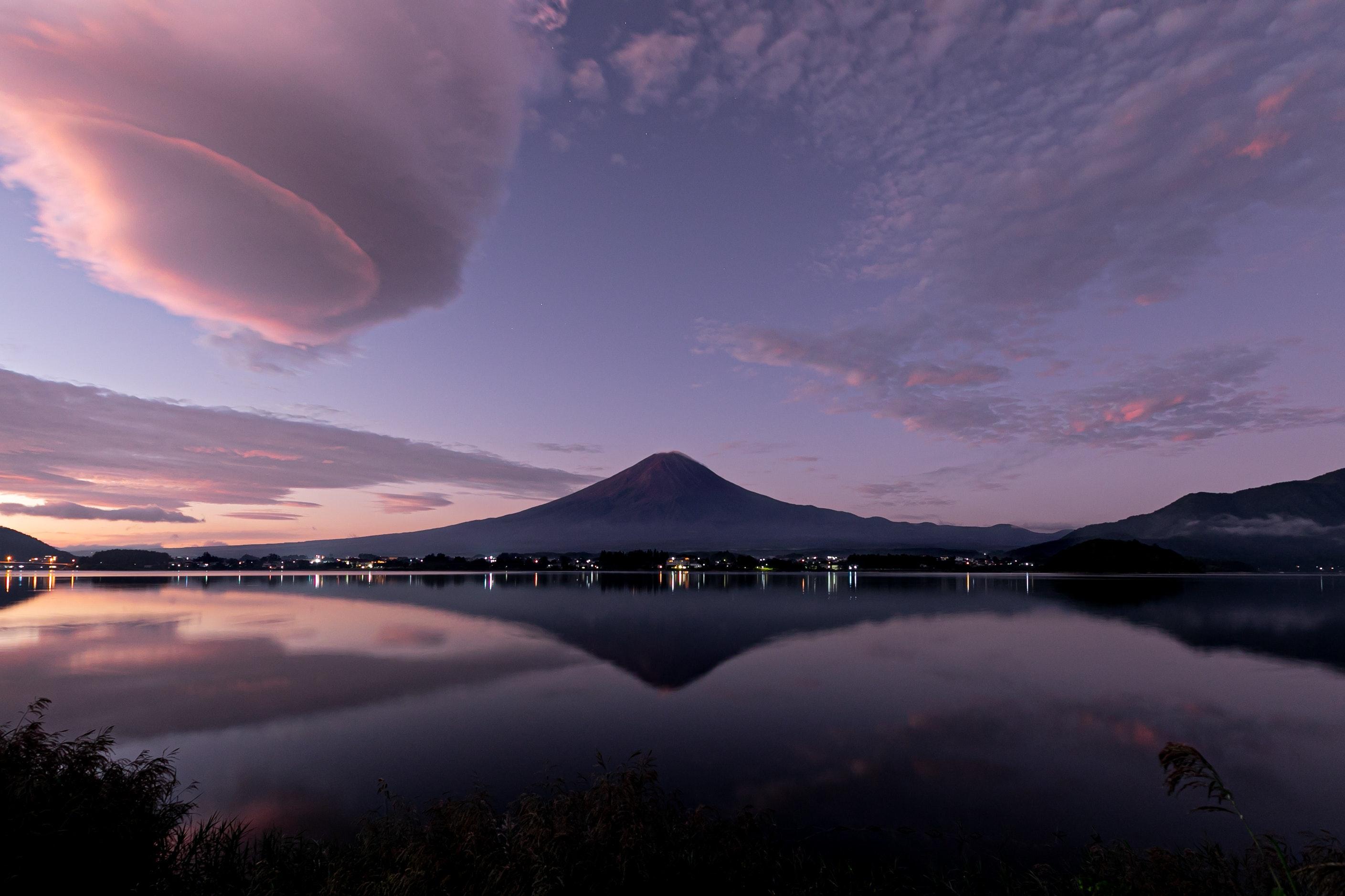 Mount Fuji Purple Wallpapers - Top Free Mount Fuji Purple Backgrounds ...