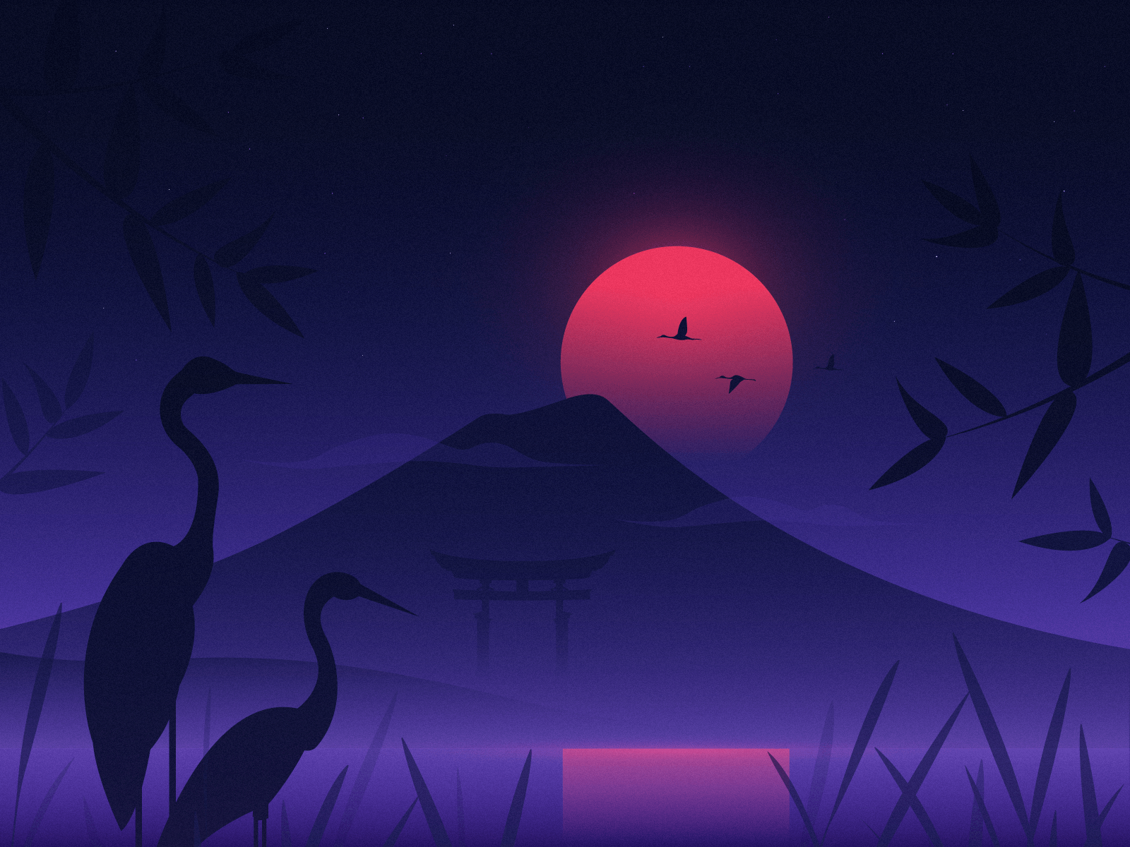 1600x1200 Mount Fuji by Marko Stupic on Dribbble