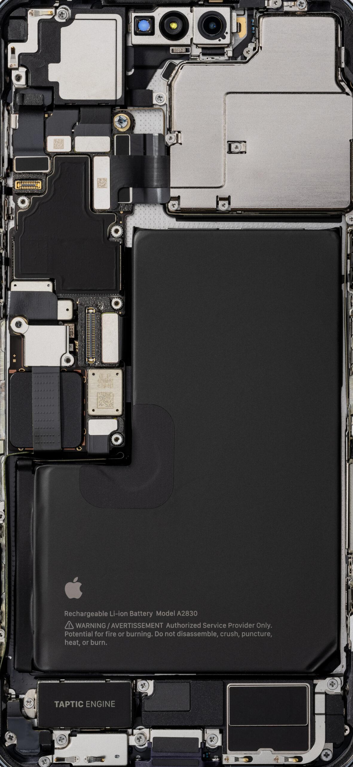 1181x2560 Download IPhone 14 Line Up Teardown Wallpaper Showcasing Internals