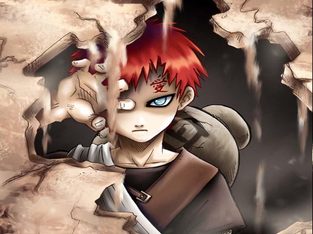 1024x768 Sunagakure Gaara Wallpaper