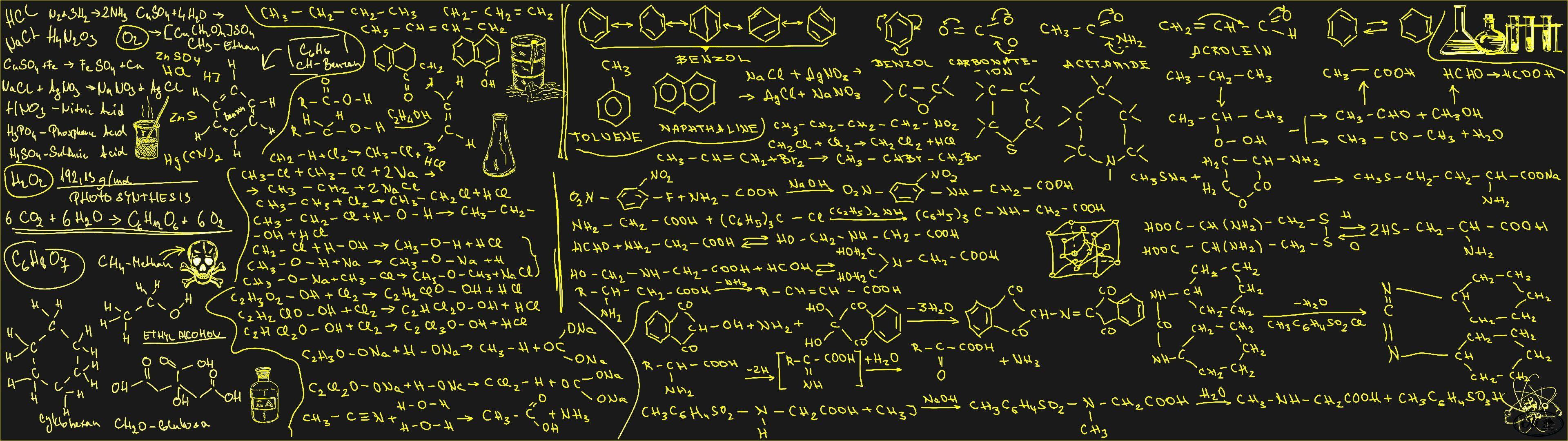3840x1080 board #calcul #chalk #craie #dual #monitor #screen #tableau K #wallpaper #hdwallpaper #desktop. Organic chemistry, Chemistry, Organic molecules