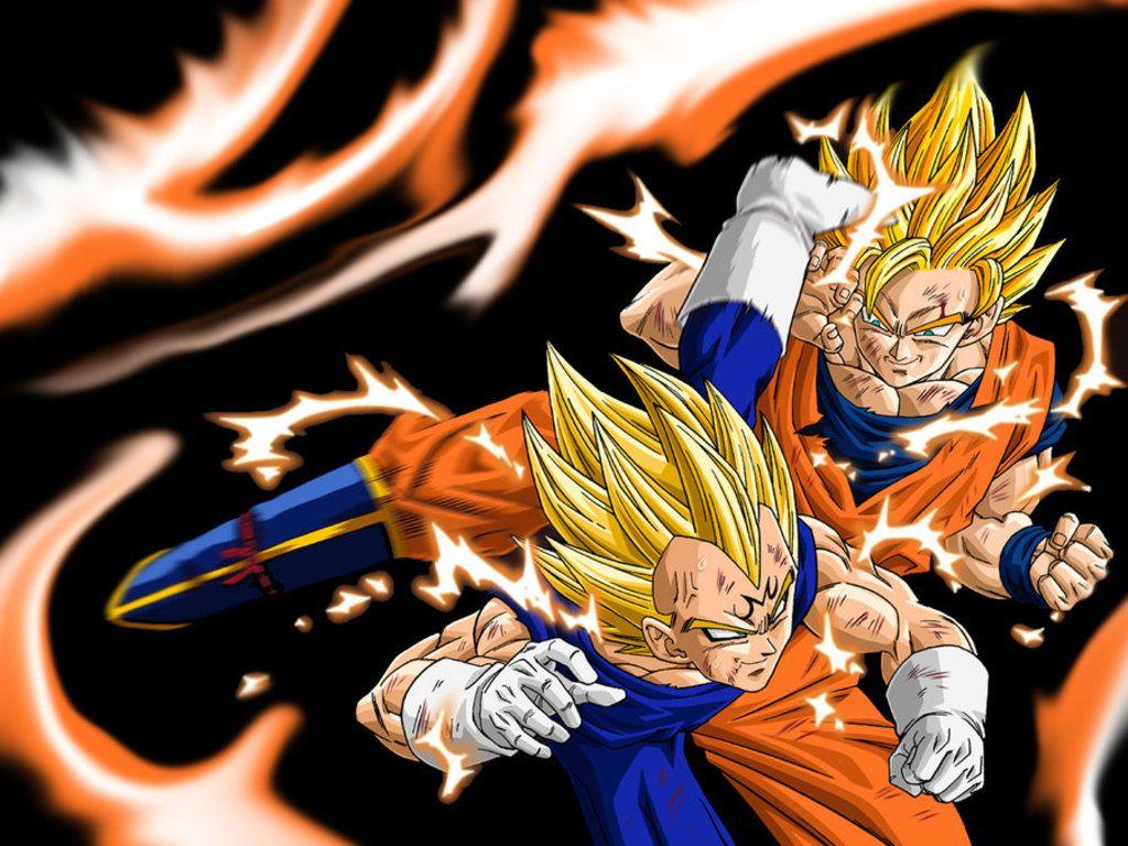 goku super saiyan vs vegeta super saiyan