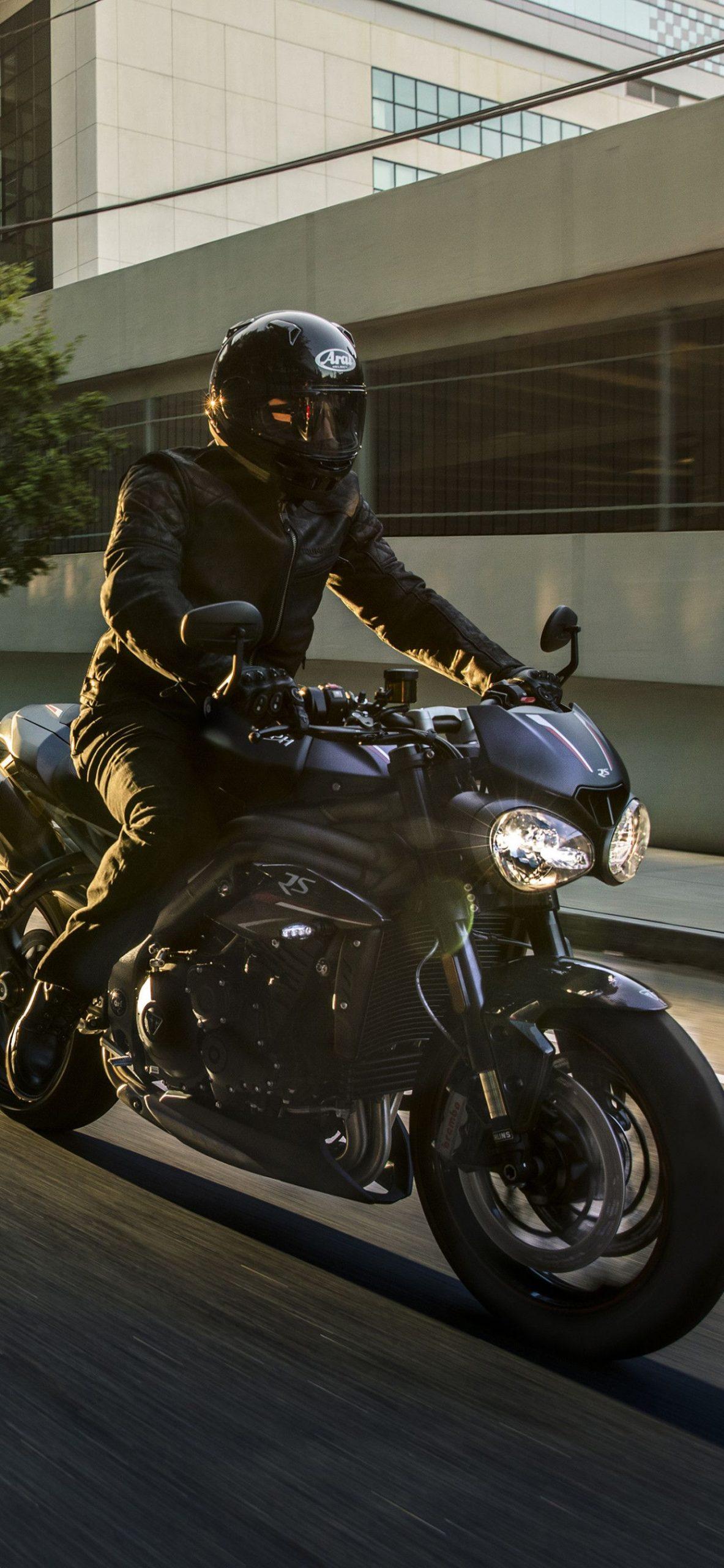 1183x2560 Triumph Motorcycle [iPhone & Android] Wallpaper