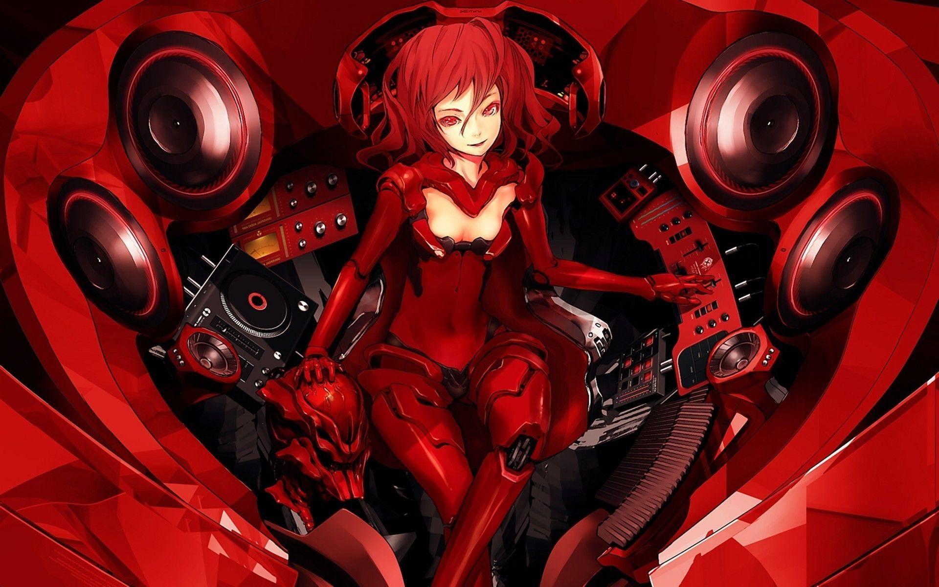 1920x1200 Red Anime PC Wallpaper
