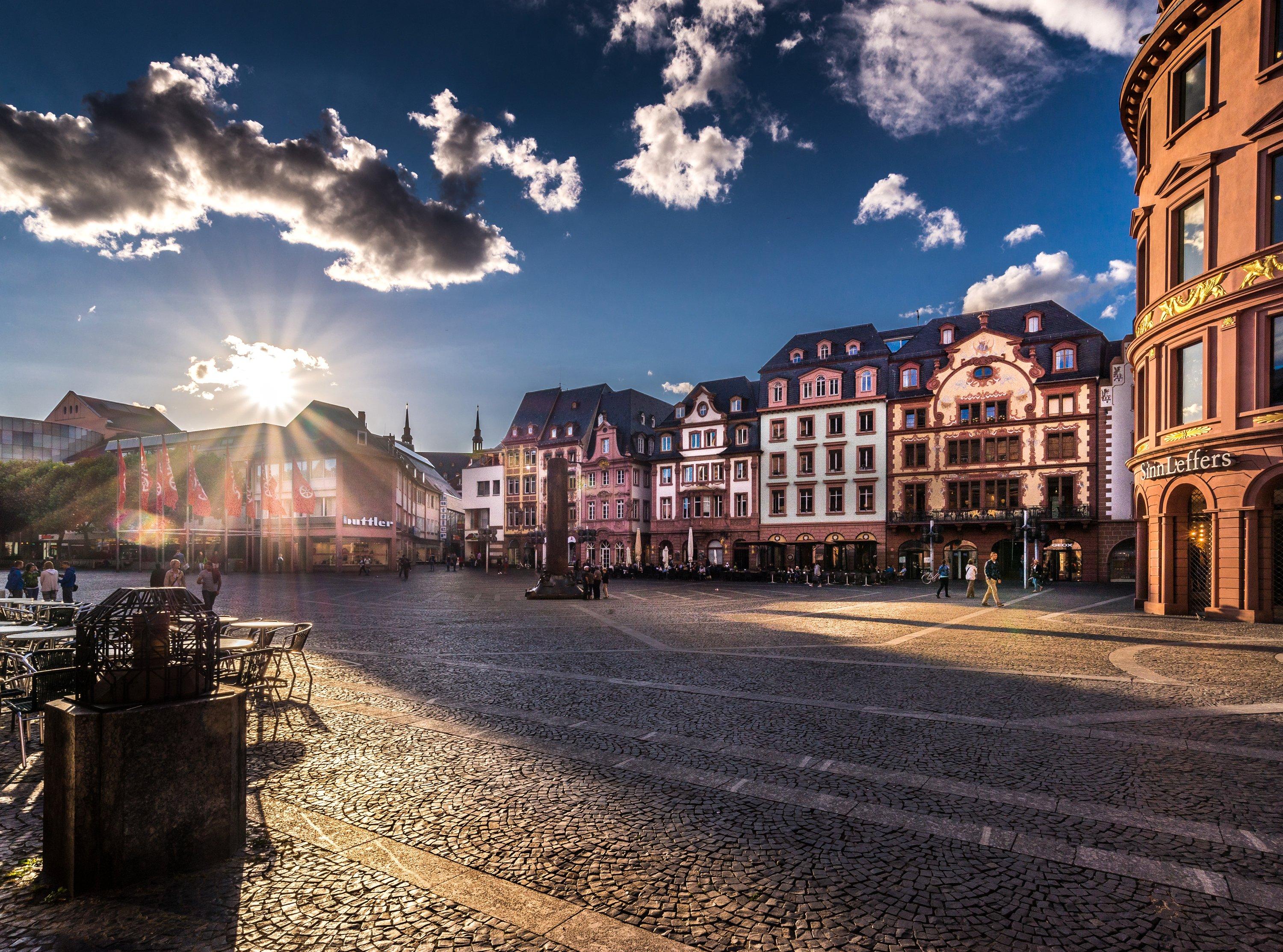 3000x2225 germany, Houses, Sunrises, And, Sunsets, Sky, Street, Clouds, Mainz, Cities Wallpaper HD / Desktop and Mobile Background