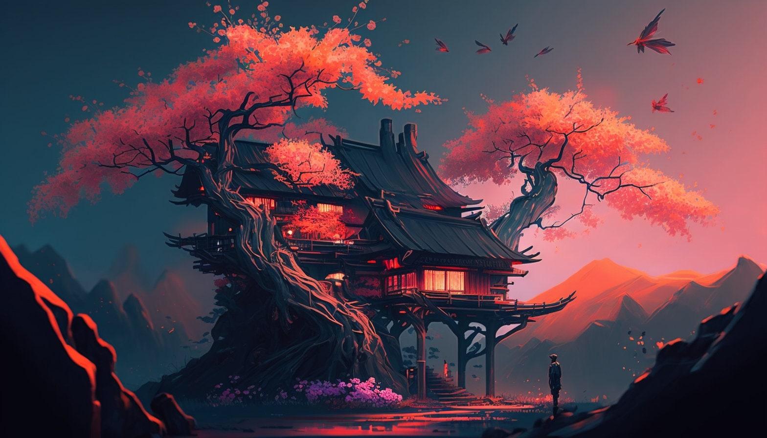 Japanese Anime Nature Wallpapers - Top Free Japanese Anime Nature