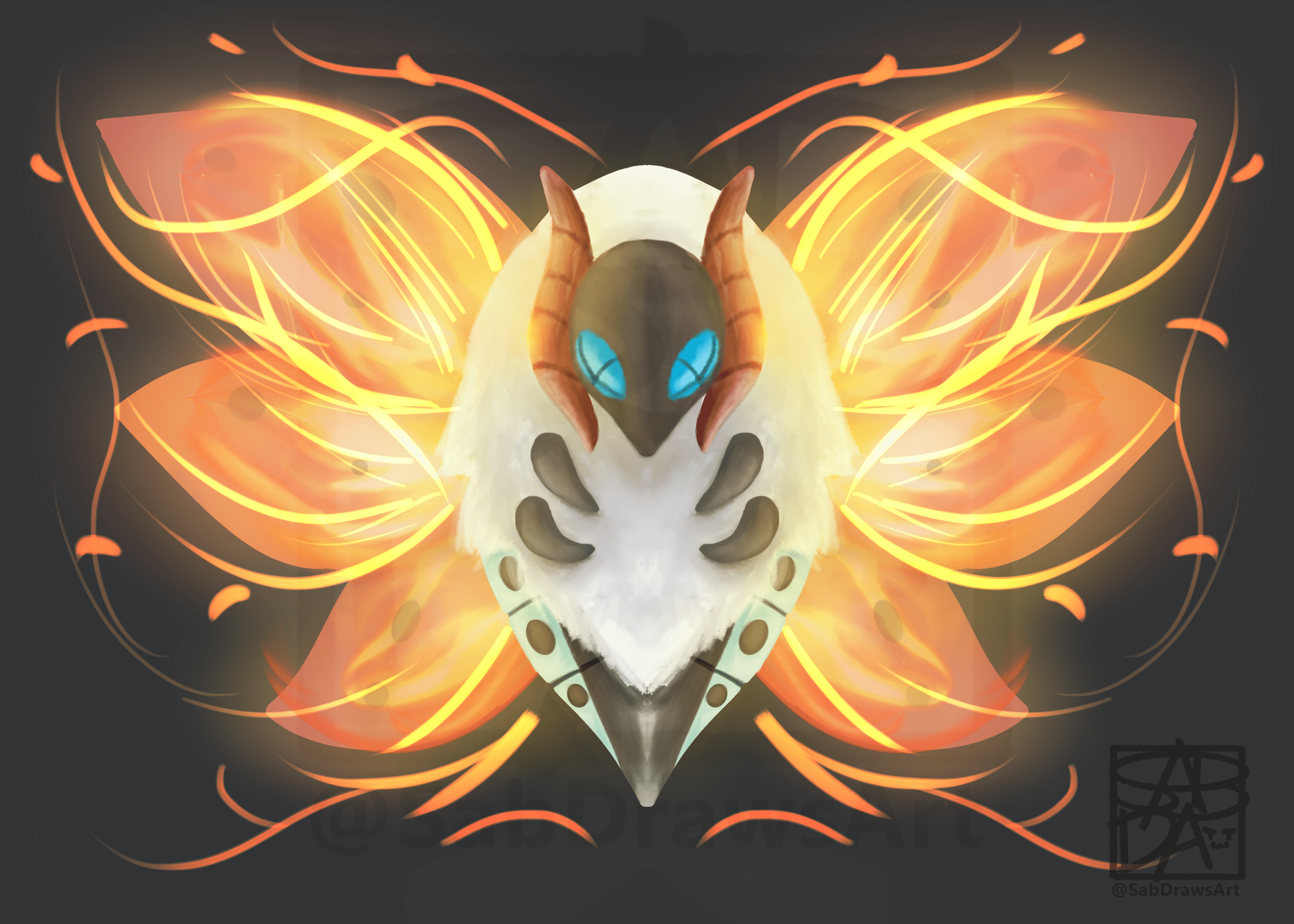 4060x2900 1st ever Reddit post! Here's one of my favourite Volcarona Digital Painting Fanart I made years ago