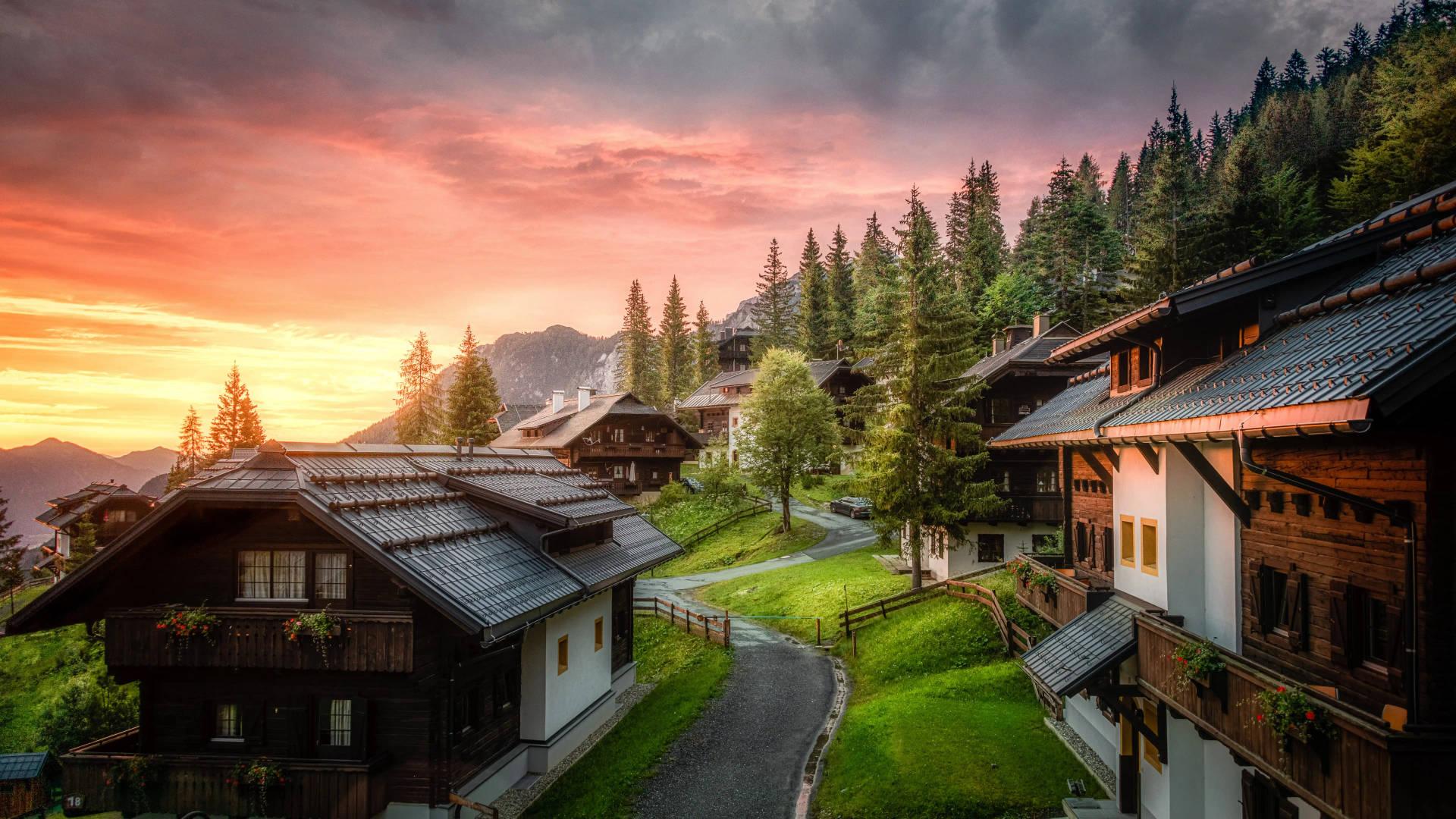 1920x1080 Download 8K Ultra HD Nature And Town Wallpaper