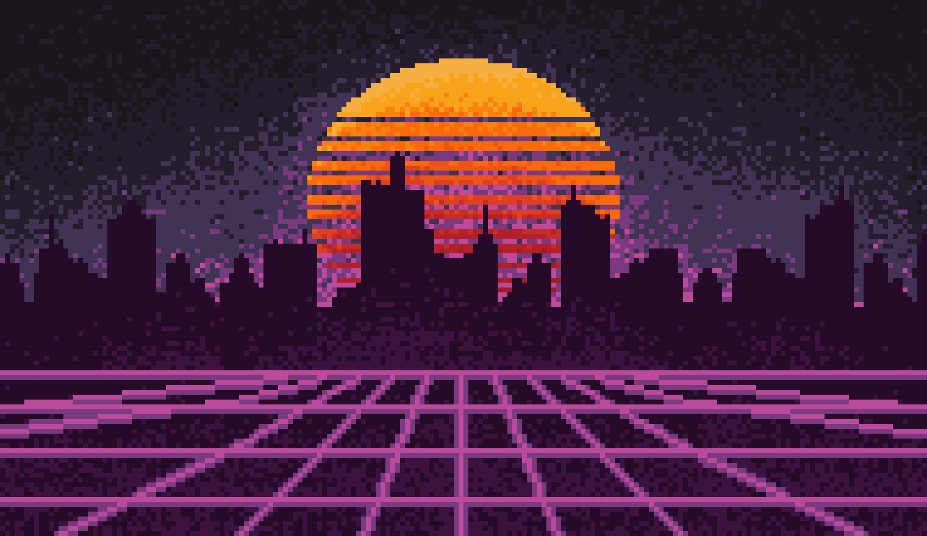 1900x1100 Retrowave Inspired Wallpaper