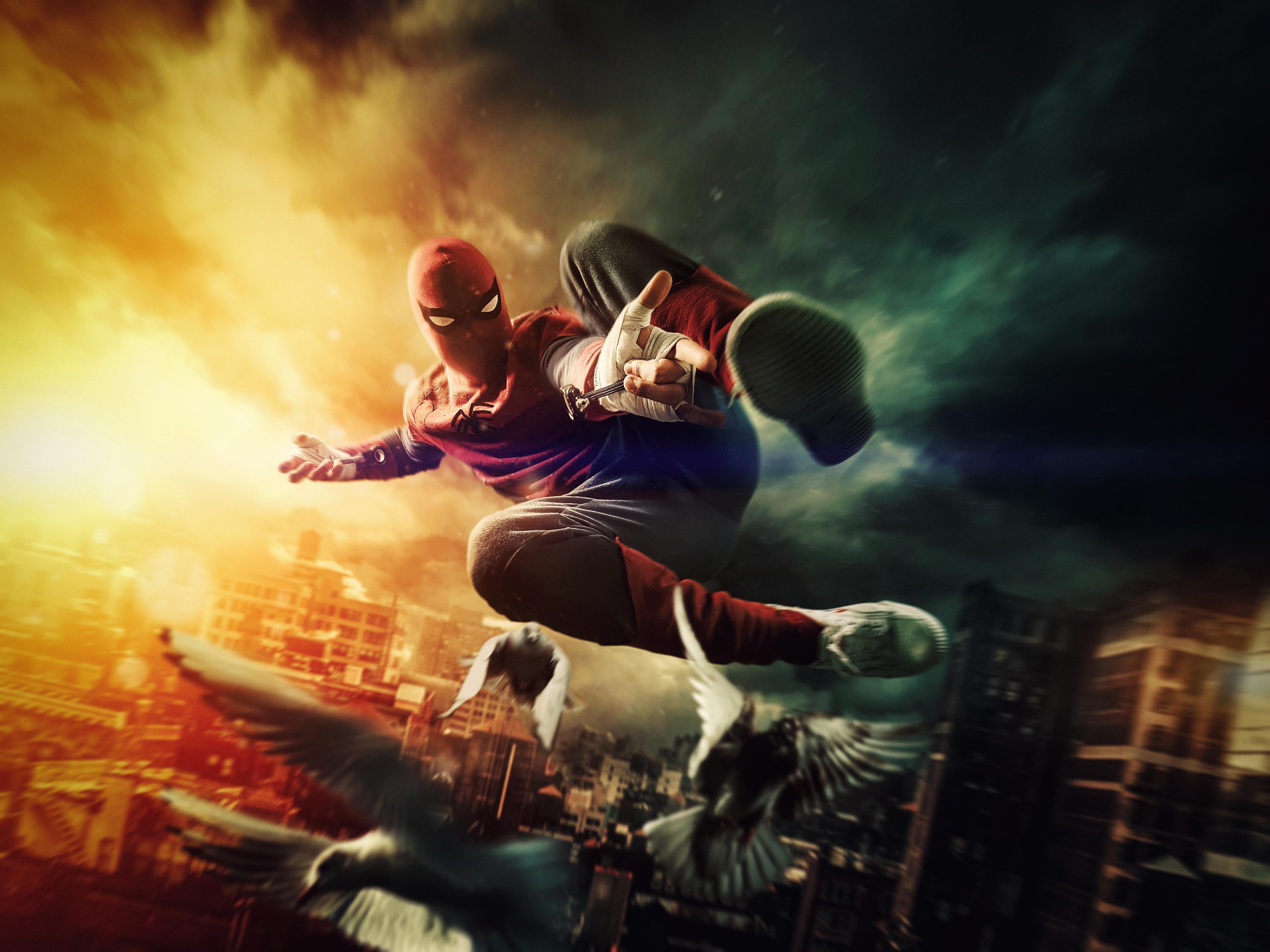 4096x3072 Artwork For The Fan Made TV Series Spider Man: Alone @spidermanaloneseries