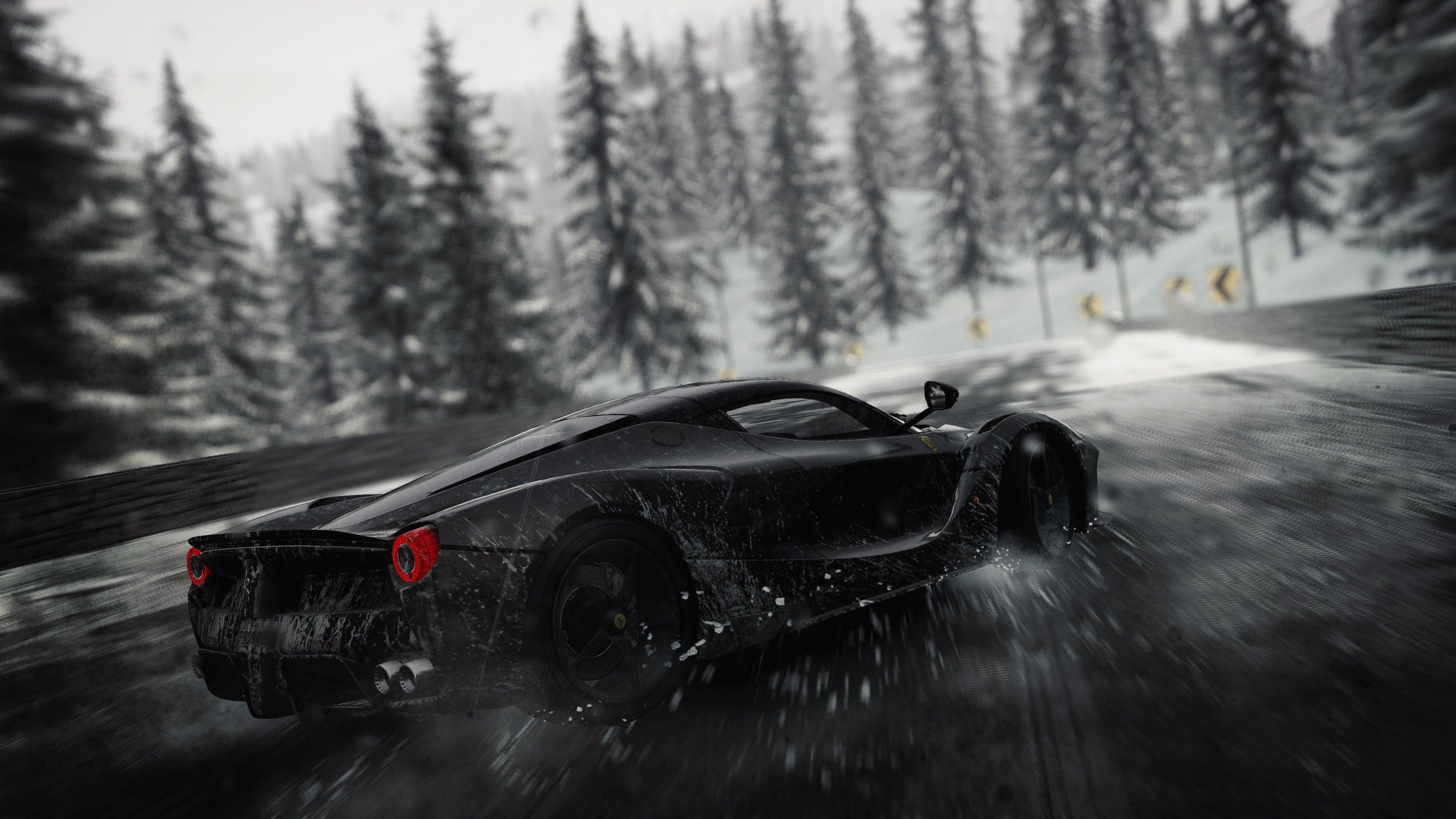 3840x2160 Rainy Car Wallpaper