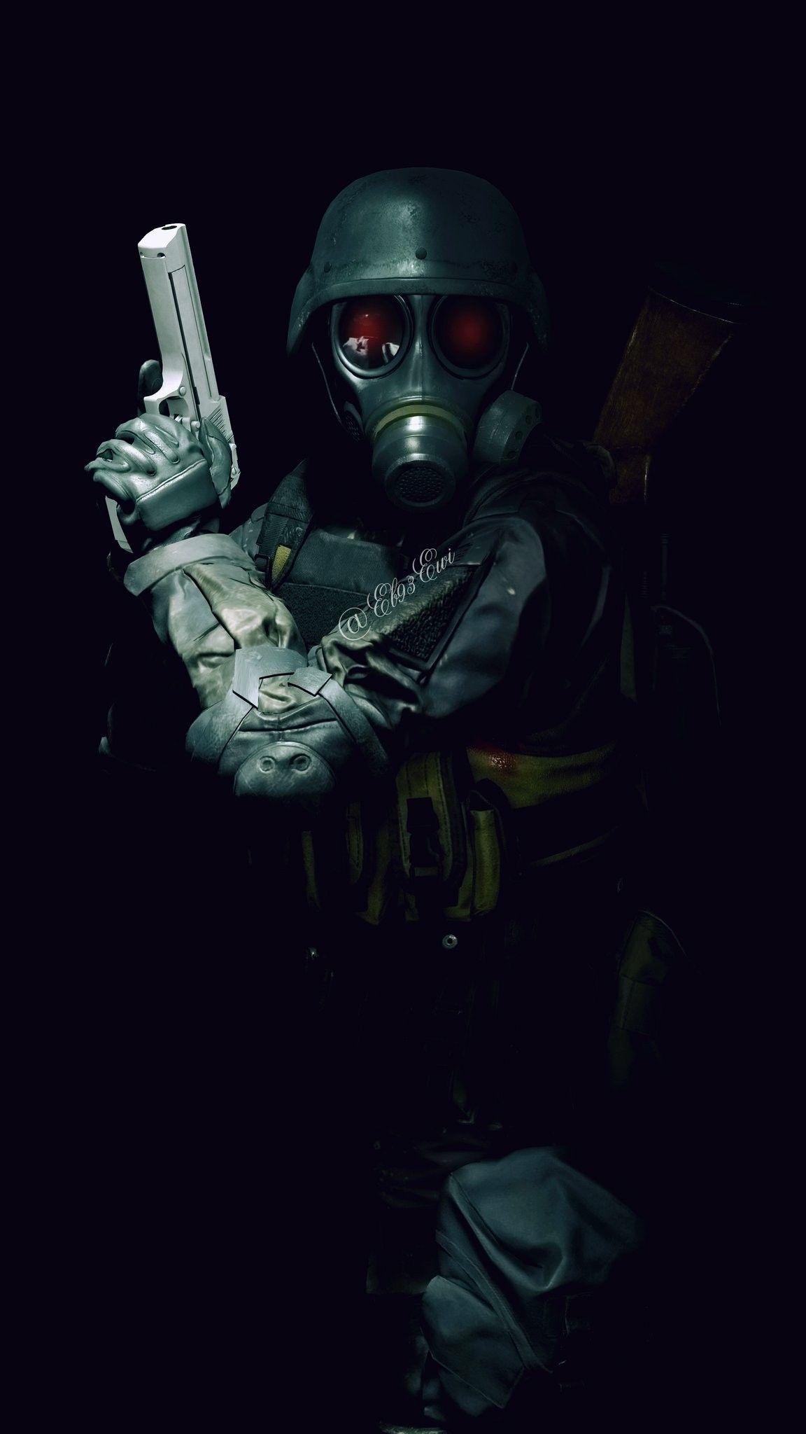 1152x2048 Resident evil hunk