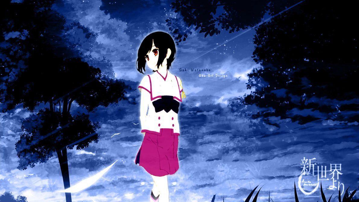 1191x670 Shinsekai Yori Saki Watanabe. Art design, Art, Wallpaper
