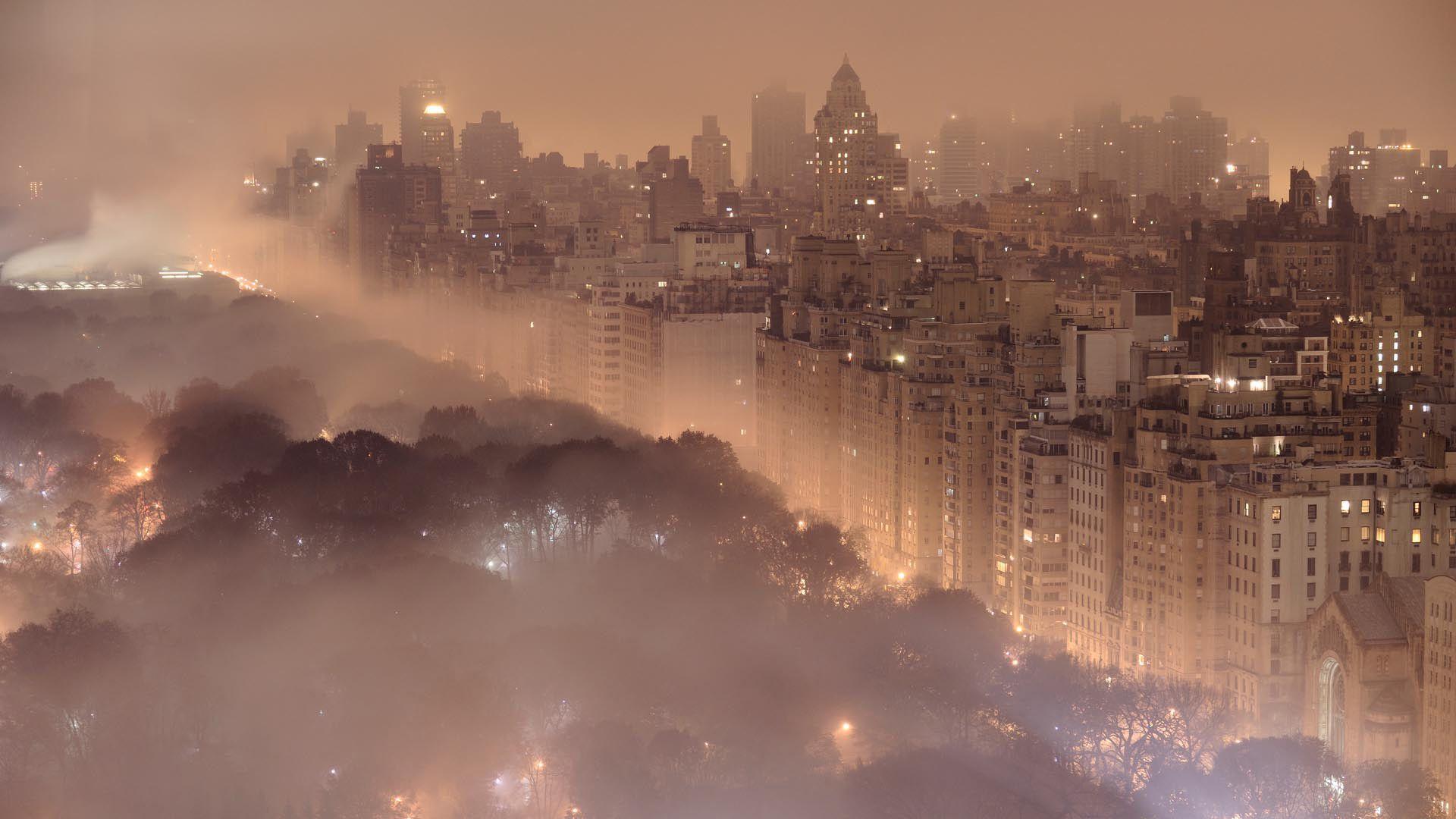 1920x1080 Foggy Night, New York City Click The Image. Wallpaper Wpt7404605