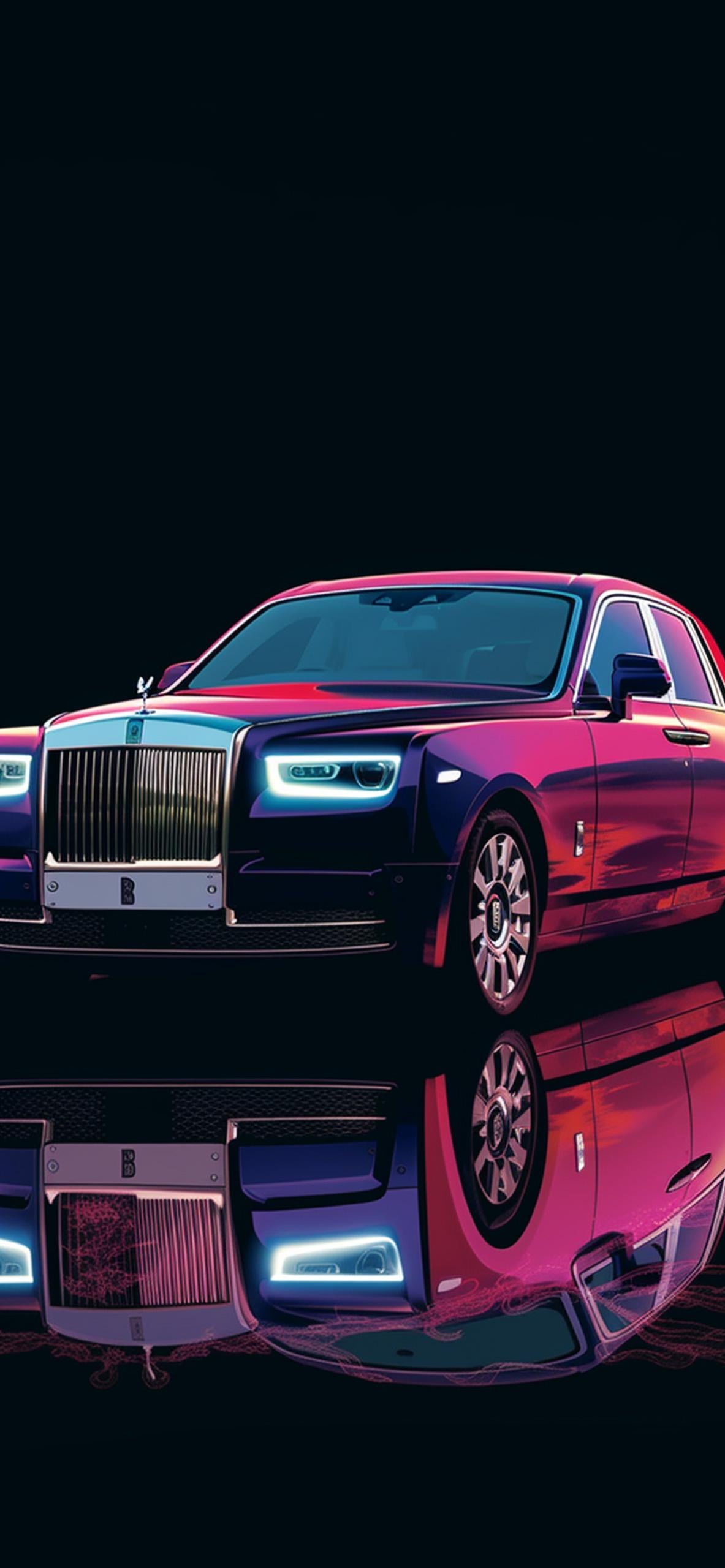 1183x2560 Rolls Royce Phantom Black Wallpaper Royce Wallpaper